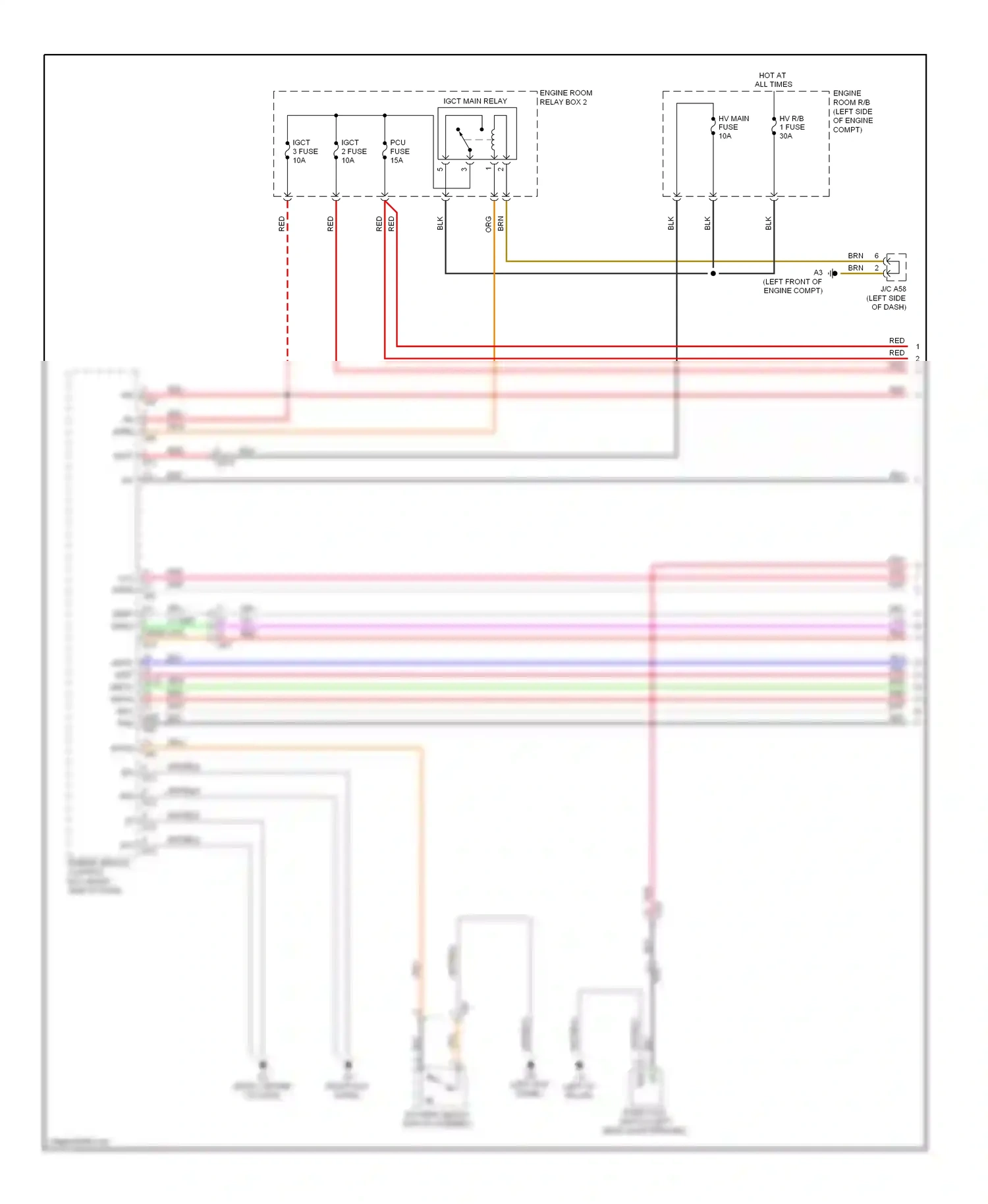 Toyota Highlander II facelift (2010-2013) pattern select switch assembly wiring diagram  (1 of 4)