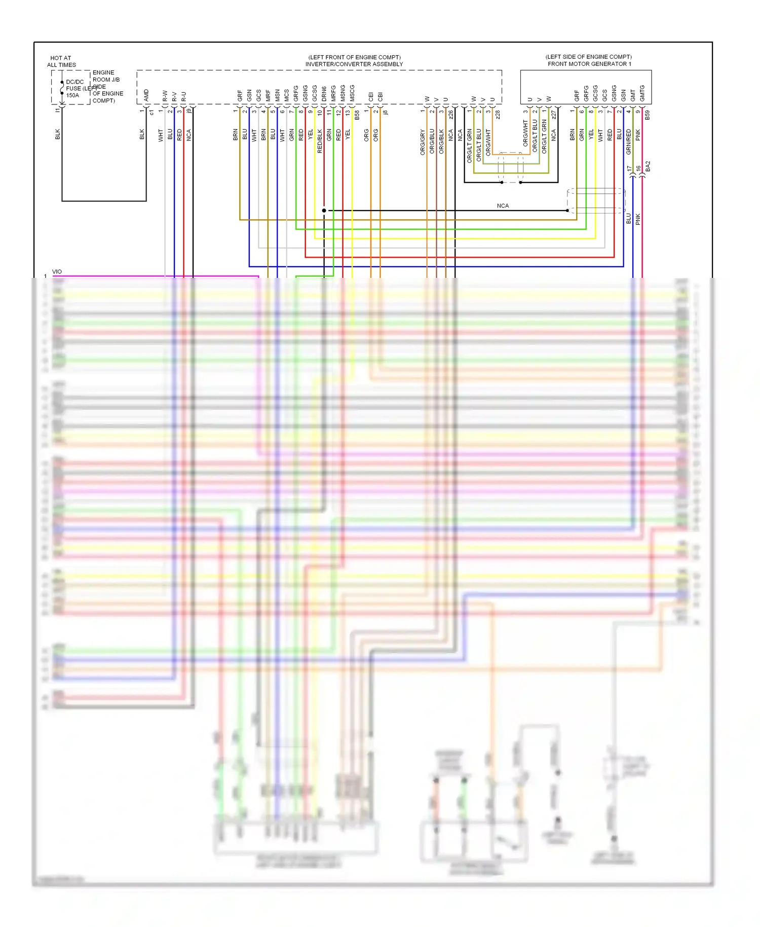 Toyota Highlander II facelift (2010-2013) pattern select switch assembly wiring diagram  (4 of 4)