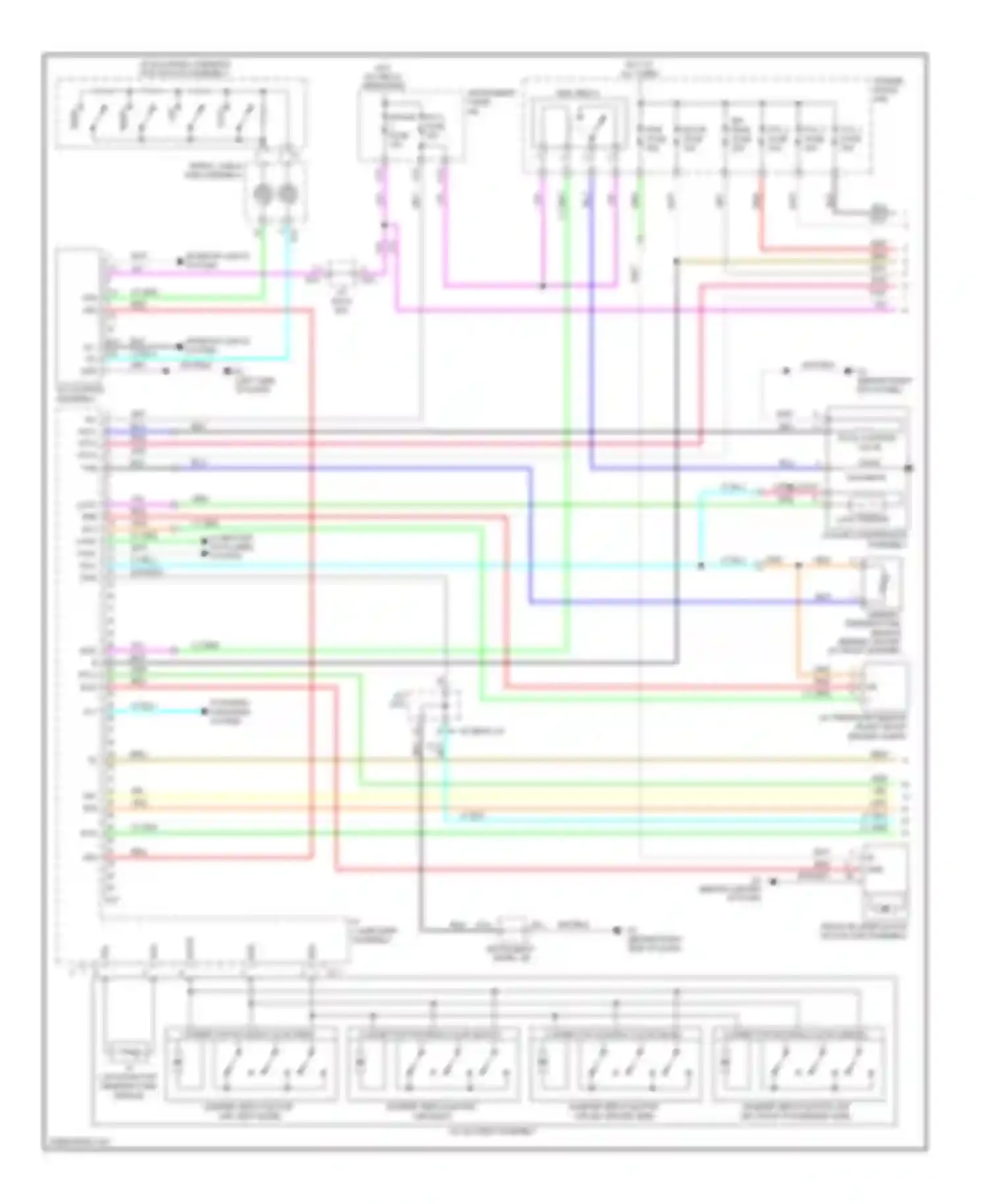 Highlander Toyota II (2007-2010): A/c circuit, except hybrid (1 of 2)