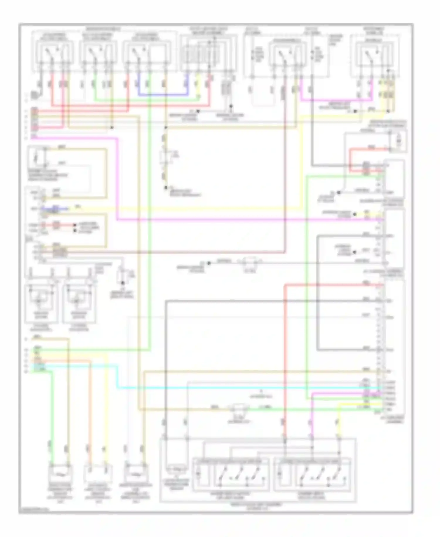 Highlander Toyota II (2007-2010): A/c circuit, except hybrid (2 of 2)
