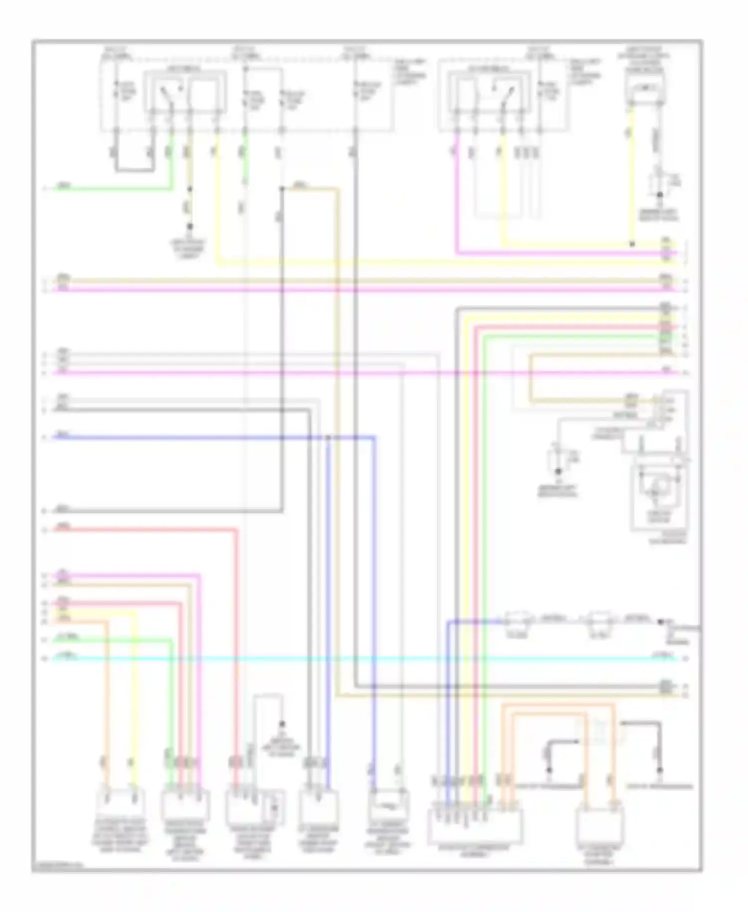 Highlander Toyota II (2007-2010): A/c circuit, hybrid (2 of 3)