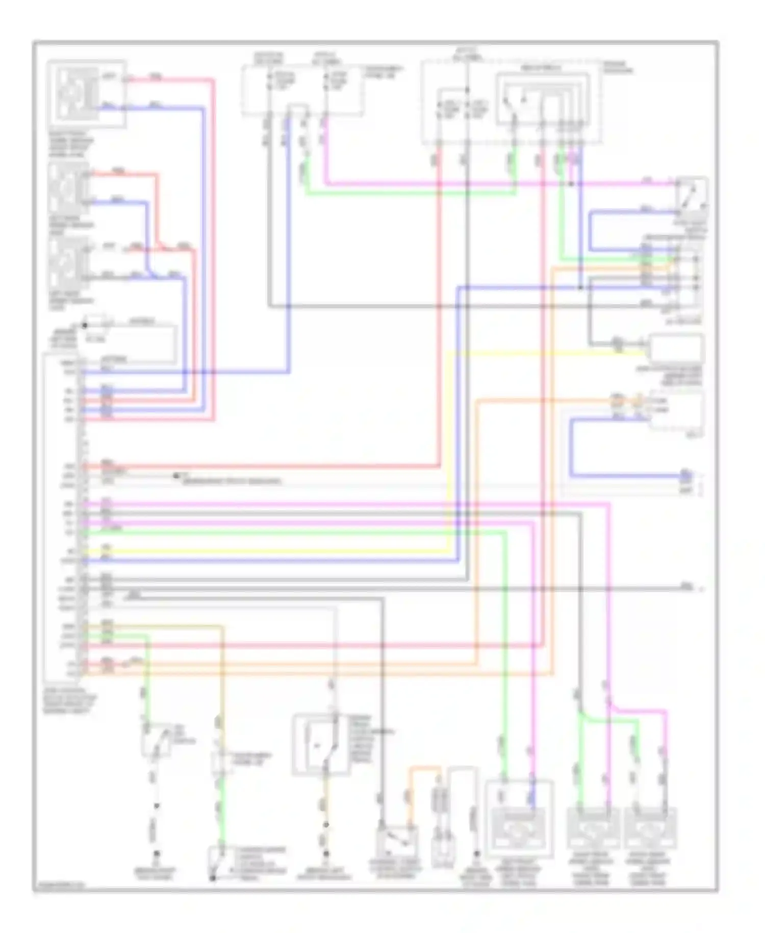 Highlander Toyota II (2007-2010): Anti-lock brakes circuit, except hybrid (1 of 2)