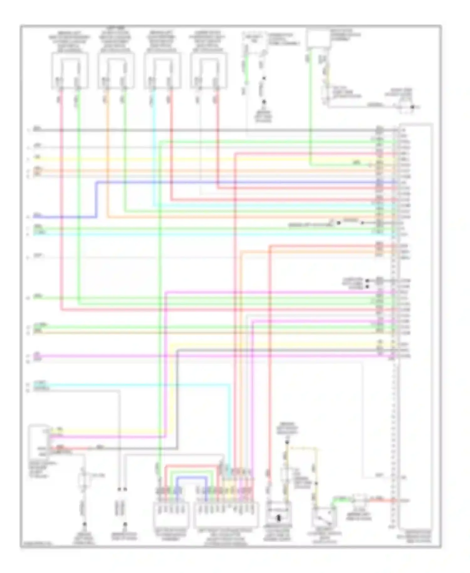 Highlander Toyota II (2007-2010): Forced entry circuit, except hybrid with smart key system (4 of 4)