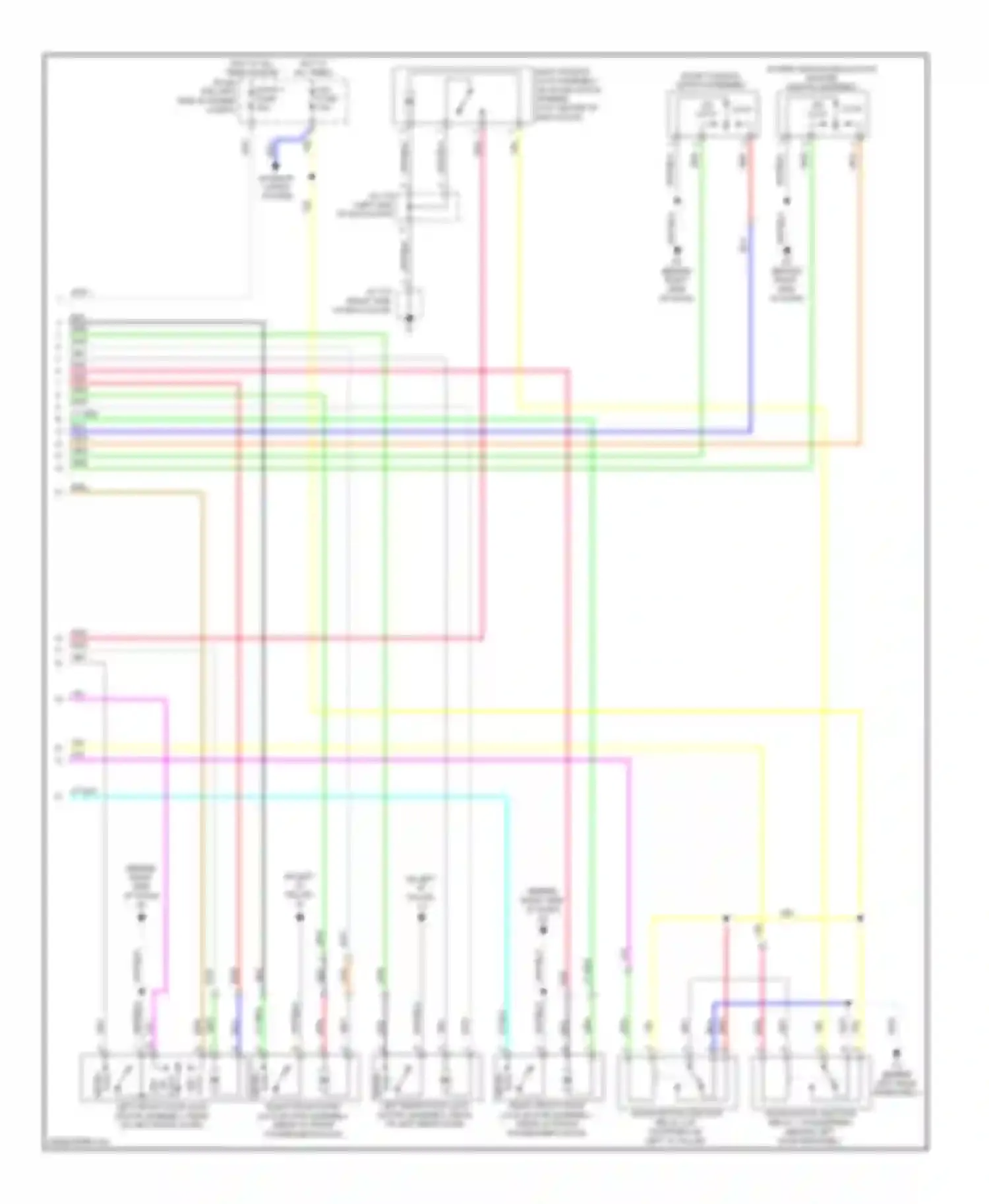 Highlander Toyota II (2007-2010): Forced entry circuit, except hybrid without smart key system (2 of 2)