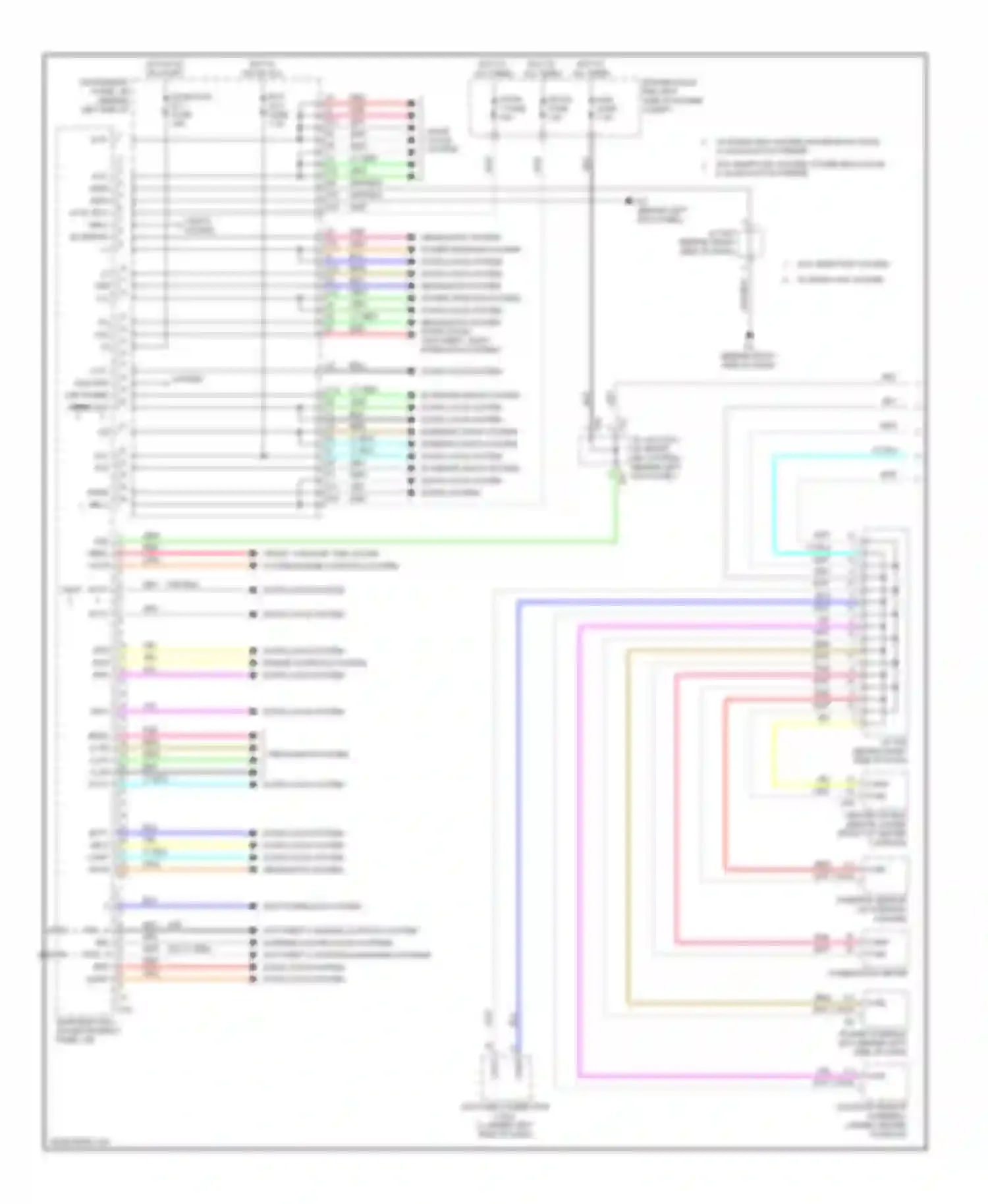 Highlander Toyota II (2007-2010): Body control modules circuit, except hybrid (1 of 2)