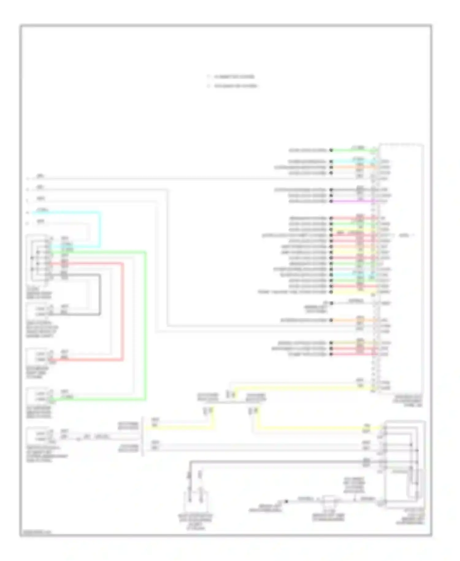 Highlander Toyota II (2007-2010): Body control modules circuit, except hybrid (2 of 2)