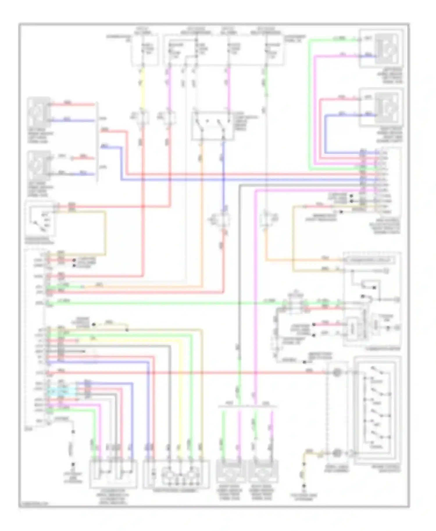 Highlander Toyota II (2007-2010): Cruise control circuit, except hybrid