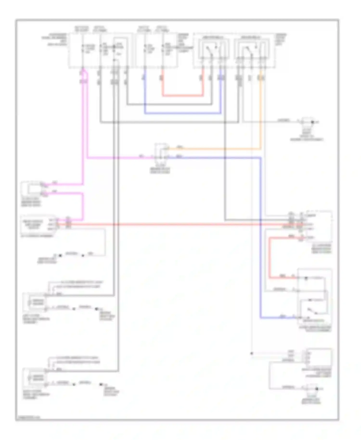 Highlander Toyota II (2007-2010): Mirror heater & front deicer circuit
