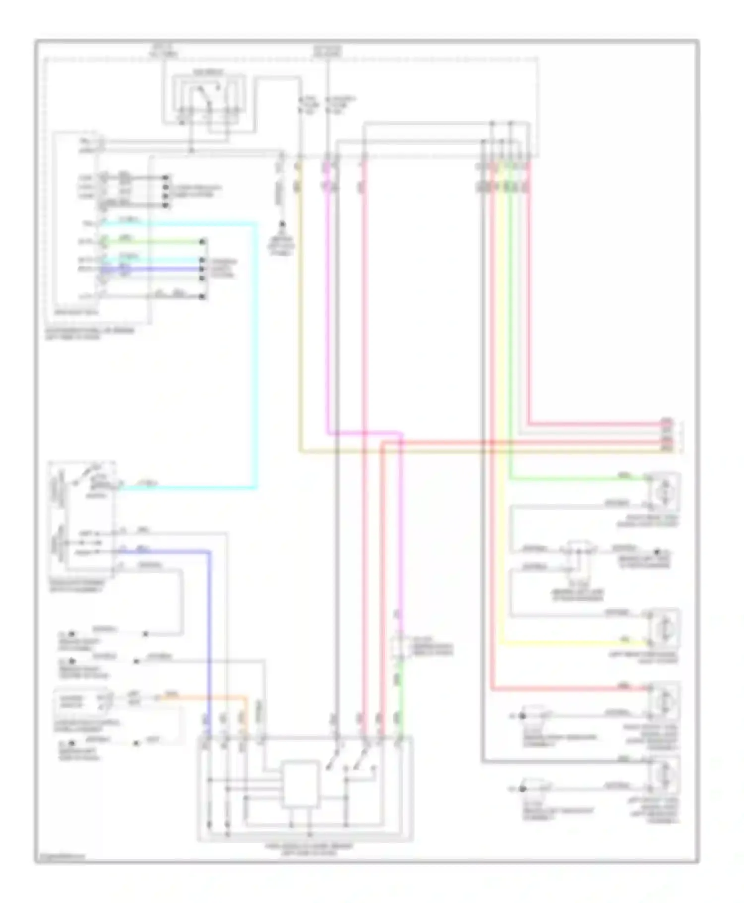 Highlander Toyota II (2007-2010): Exterior lamps circuit, hybrid (1 of 2)