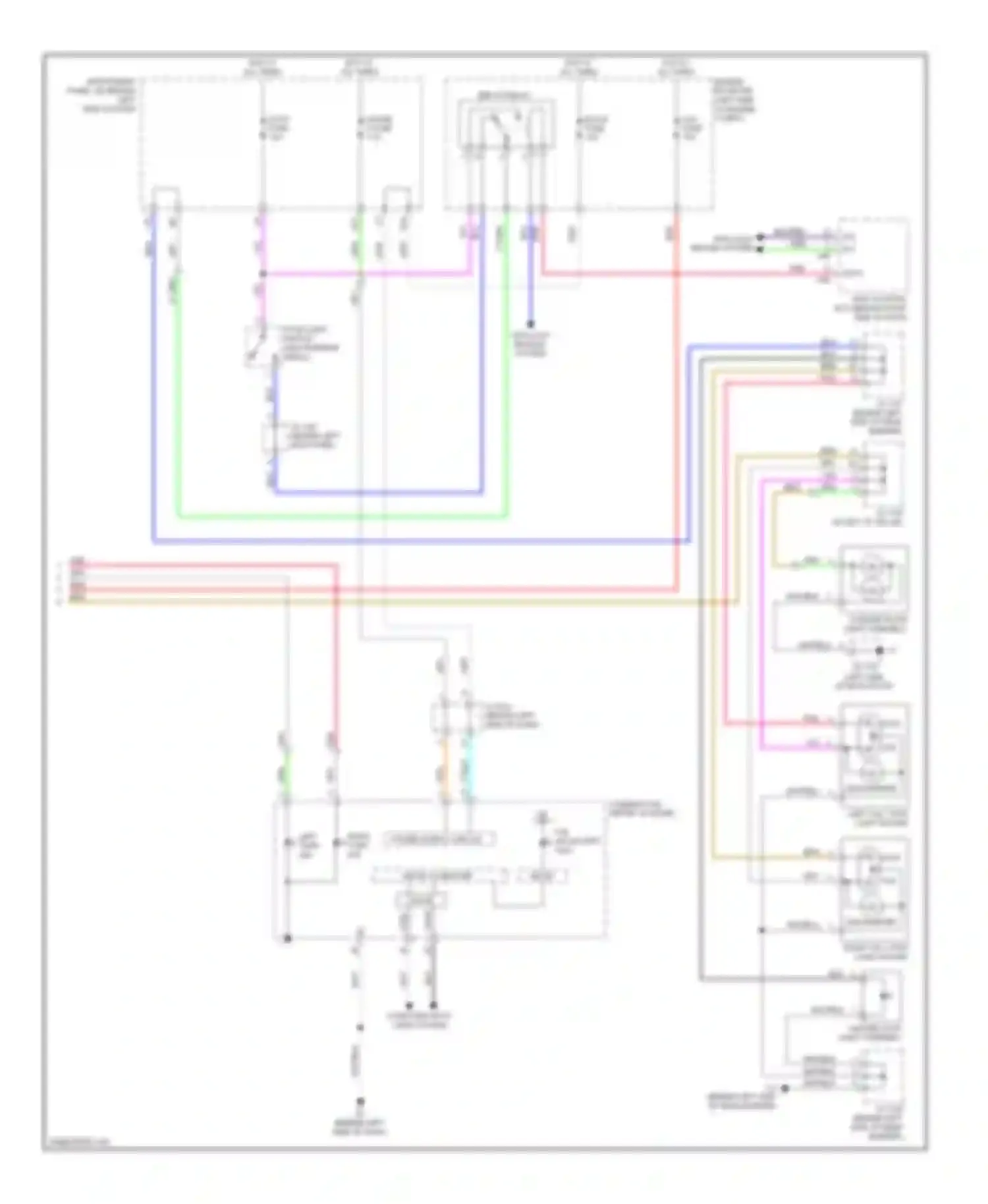 Highlander Toyota II (2007-2010): Exterior lamps circuit, hybrid (2 of 2)