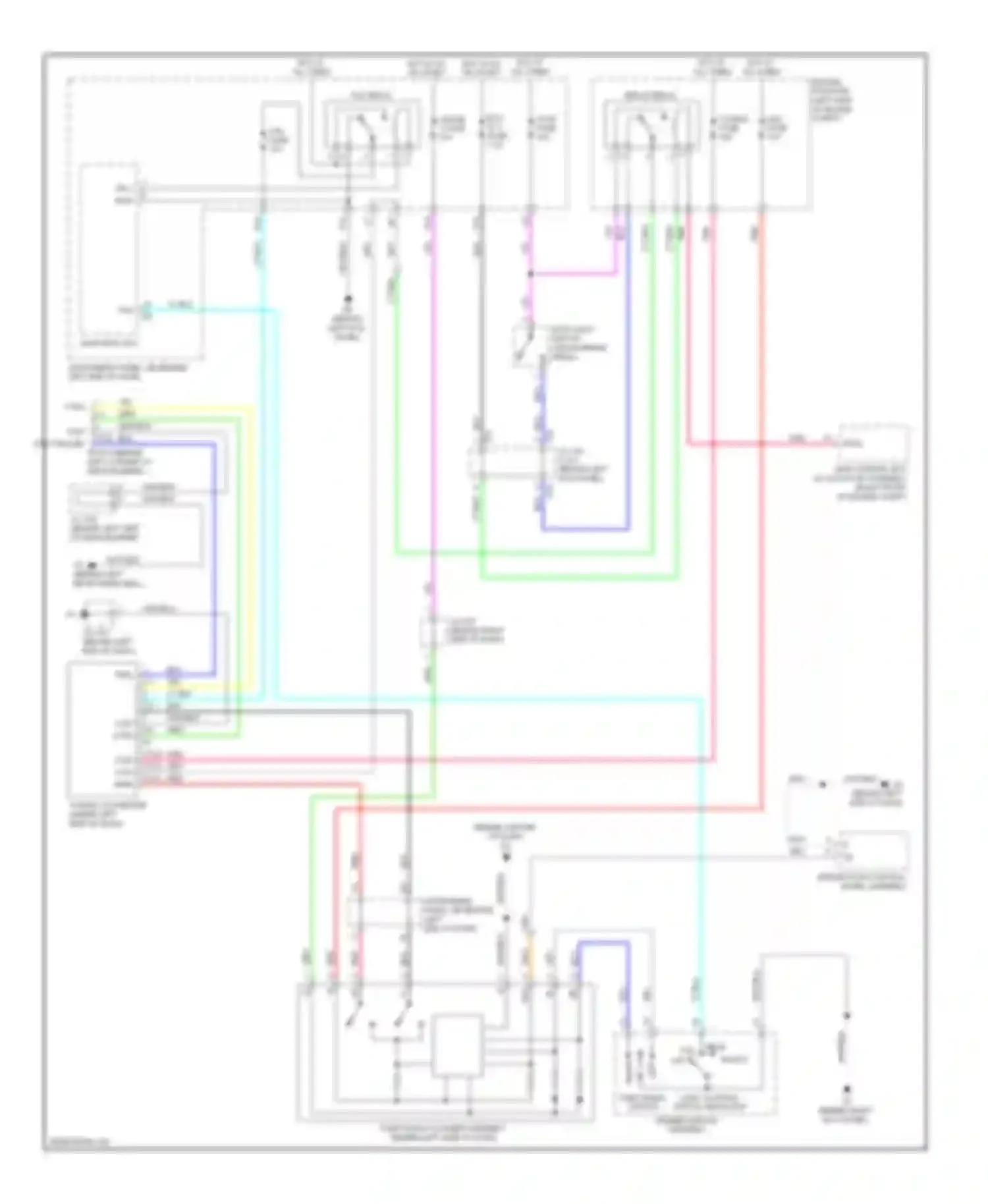 Highlander Toyota II (2007-2010): Trailer tow circuit, except hybrid
