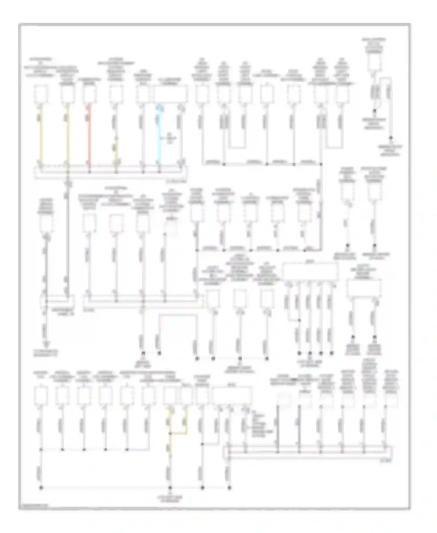 Highlander Toyota II (2007-2010): Ground distribution circuit, except hybrid (2 of 4)