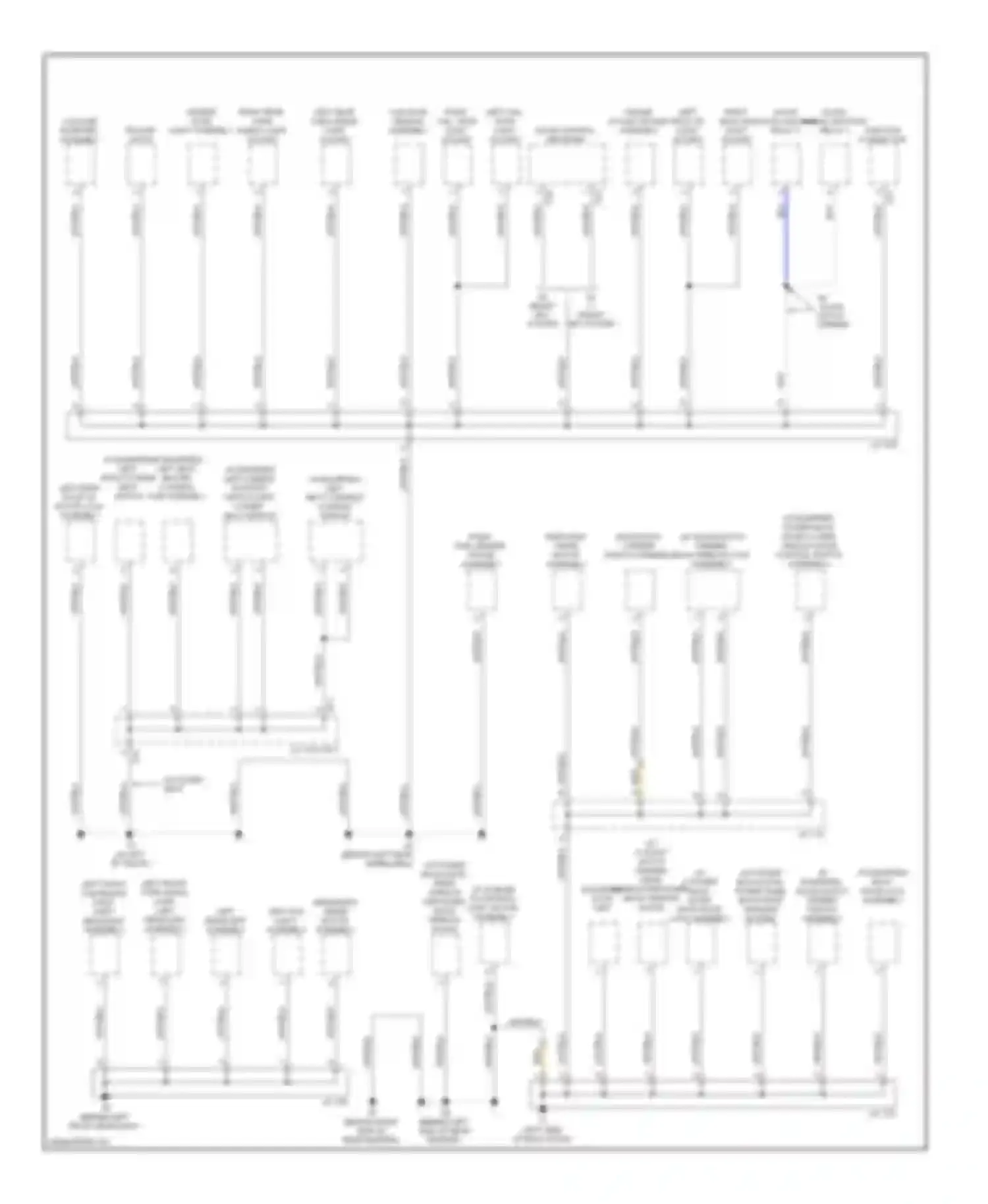 Highlander Toyota II (2007-2010): Ground distribution circuit, except hybrid (4 of 4)