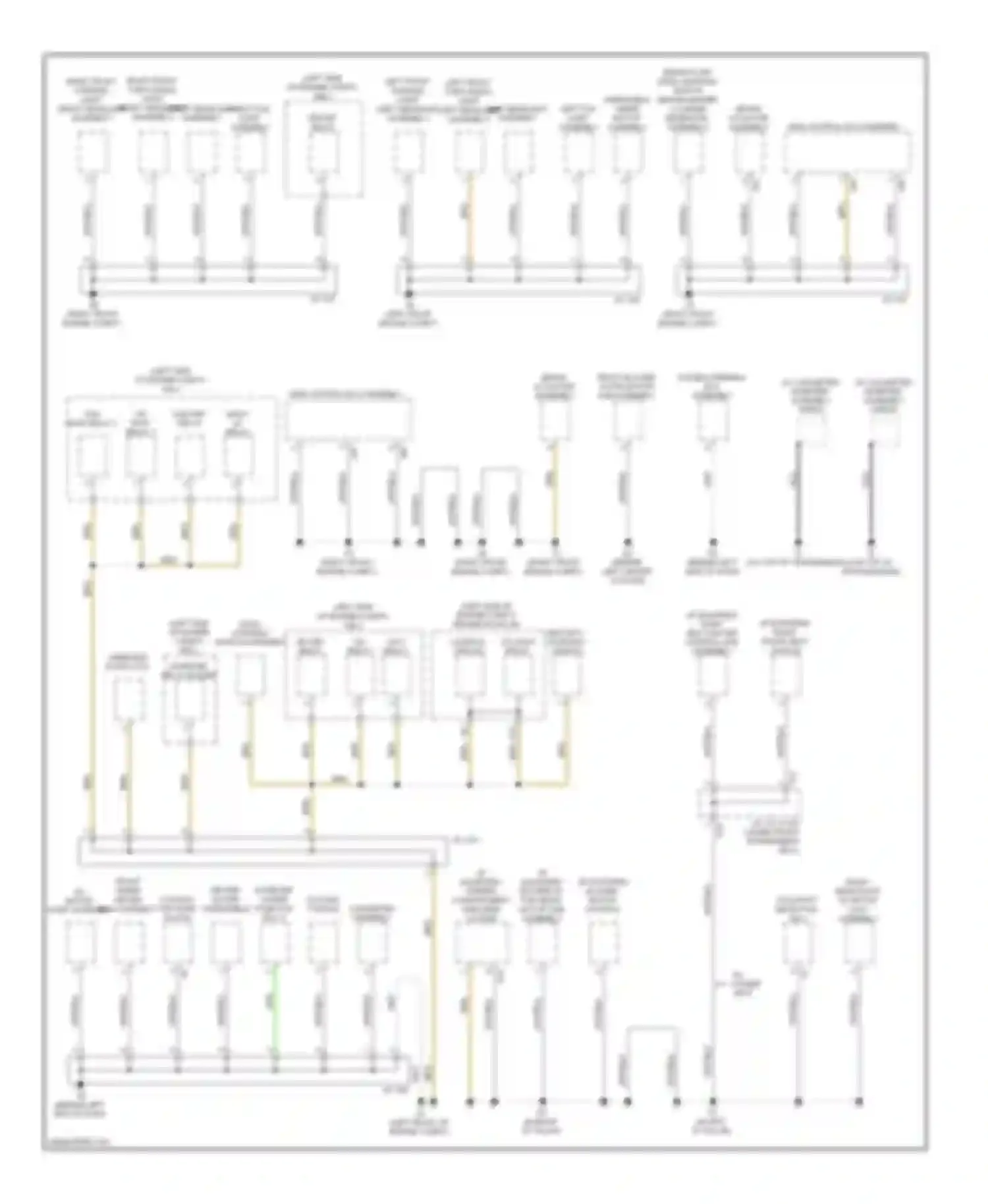 Highlander Toyota II (2007-2010): Ground distribution circuit, hybrid (1 of 5)