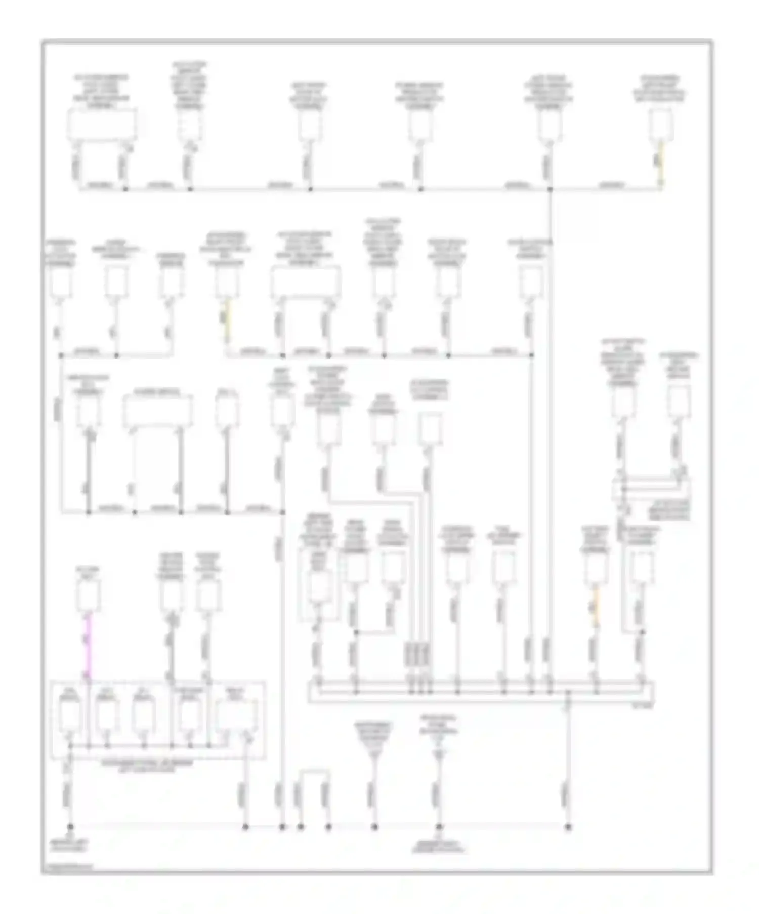 Highlander Toyota II (2007-2010): Ground distribution circuit, hybrid (3 of 5)