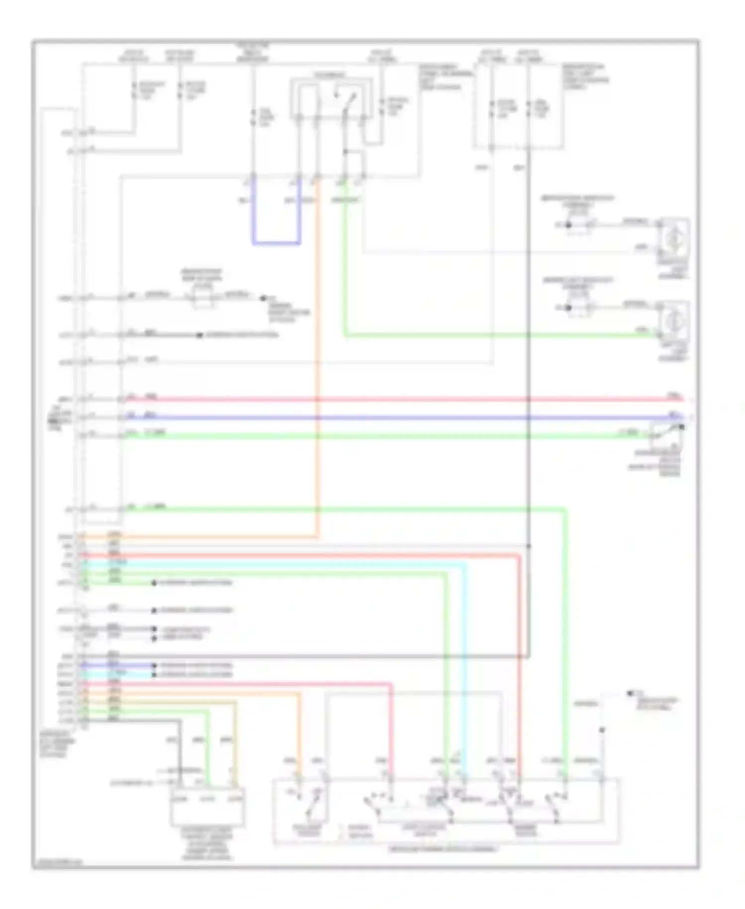 Highlander Toyota II (2007-2010): Headlights circuit, hybrid (1 of 2)