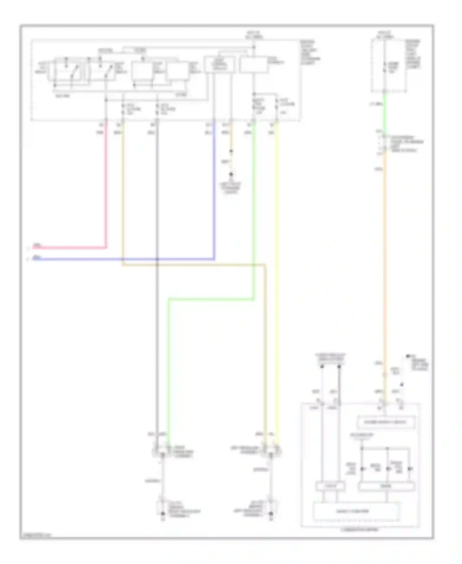 Highlander Toyota II (2007-2010): Headlights circuit, hybrid (2 of 2)