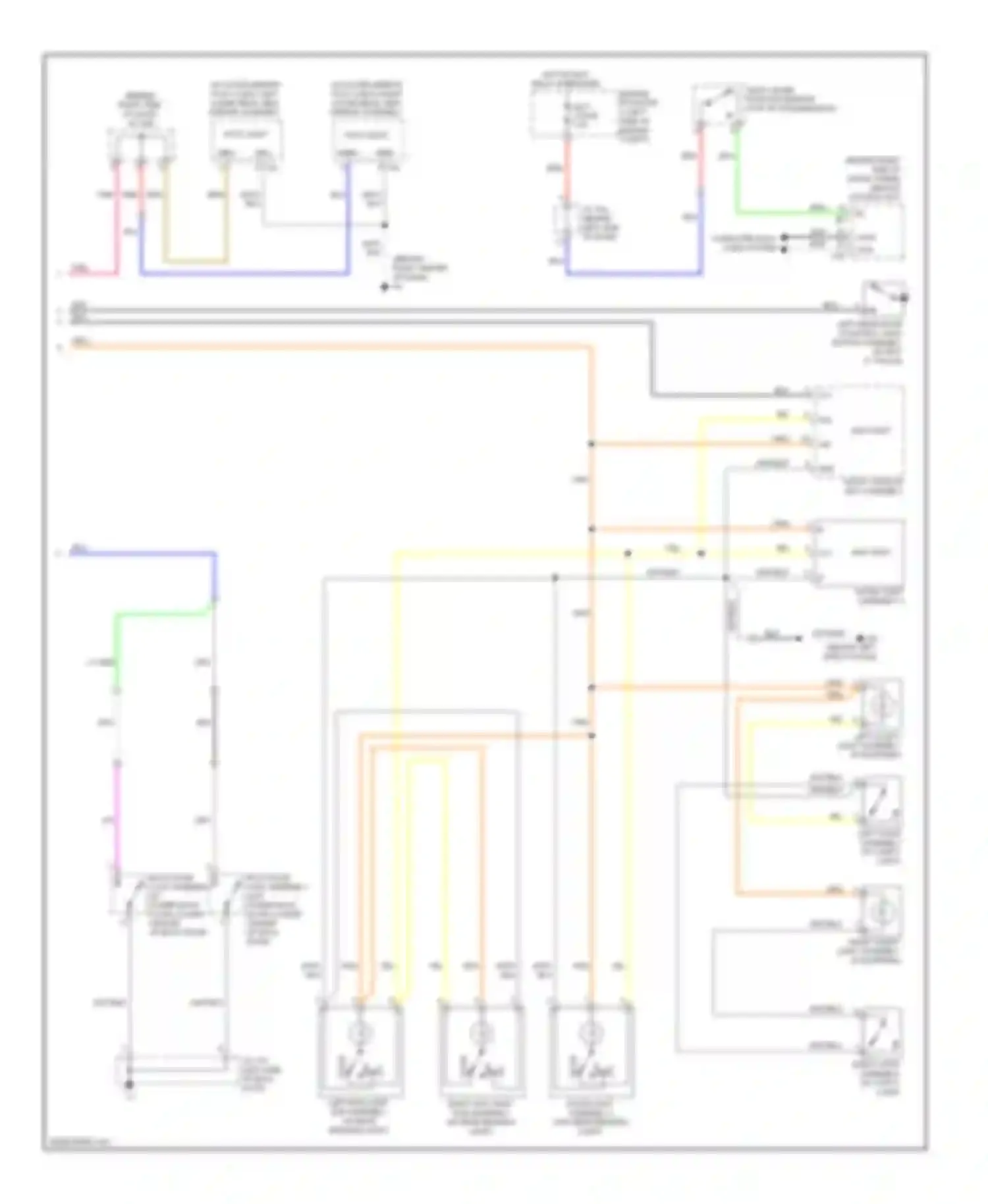 Highlander Toyota II (2007-2010): Courtesy lamps circuit, hybrid (2 of 2)