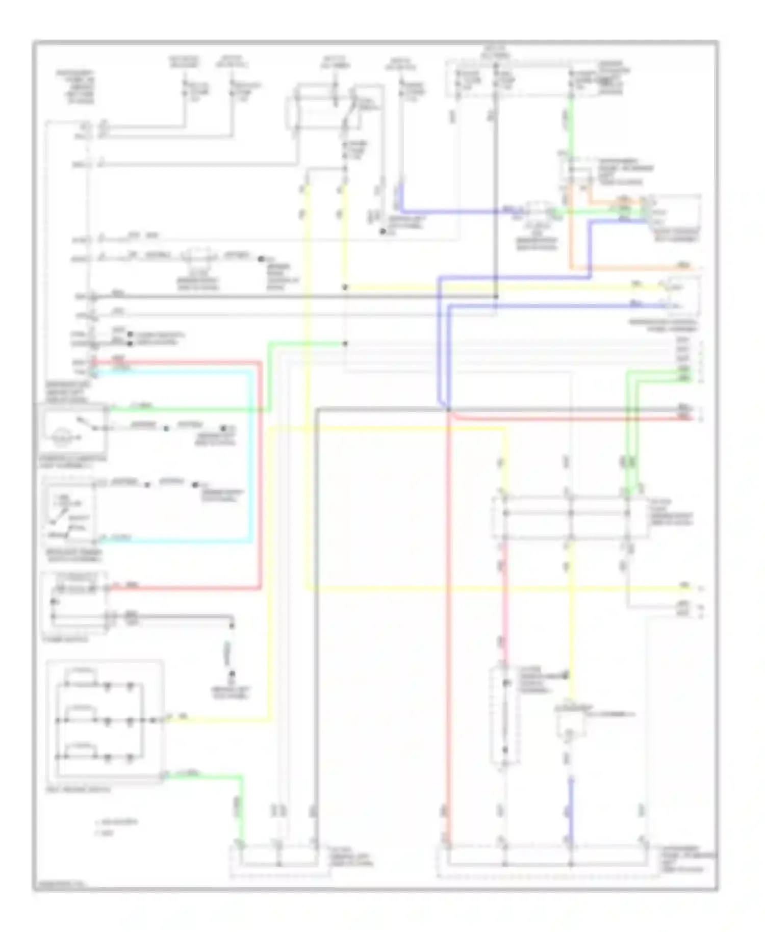 Highlander Toyota II (2007-2010): Instrument illumination circuit, hybrid (1 of 2)