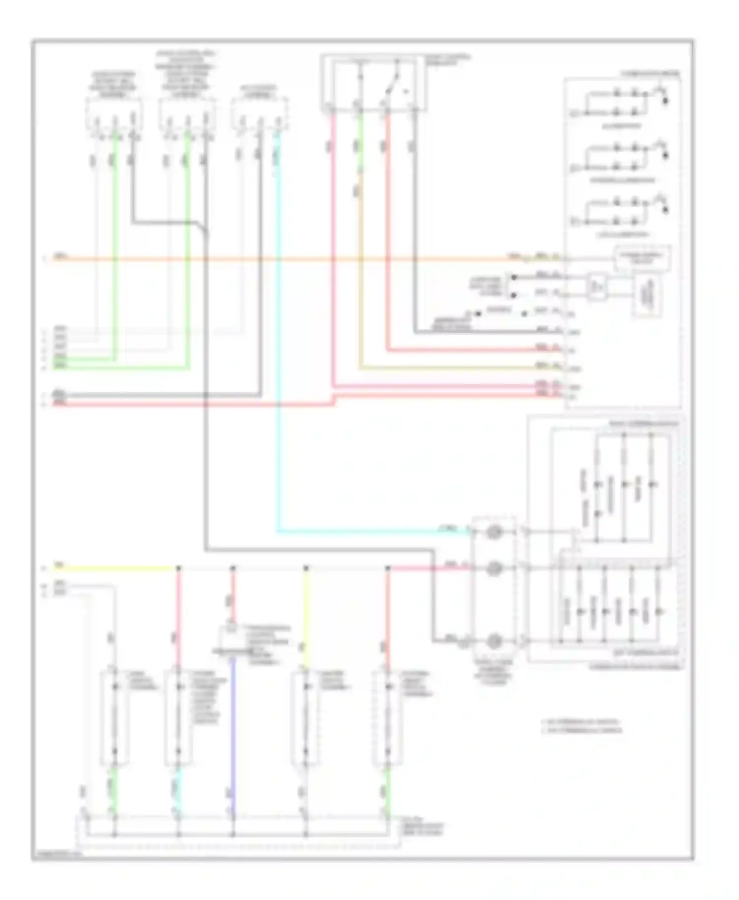 Highlander Toyota II (2007-2010): Instrument illumination circuit, hybrid (2 of 2)