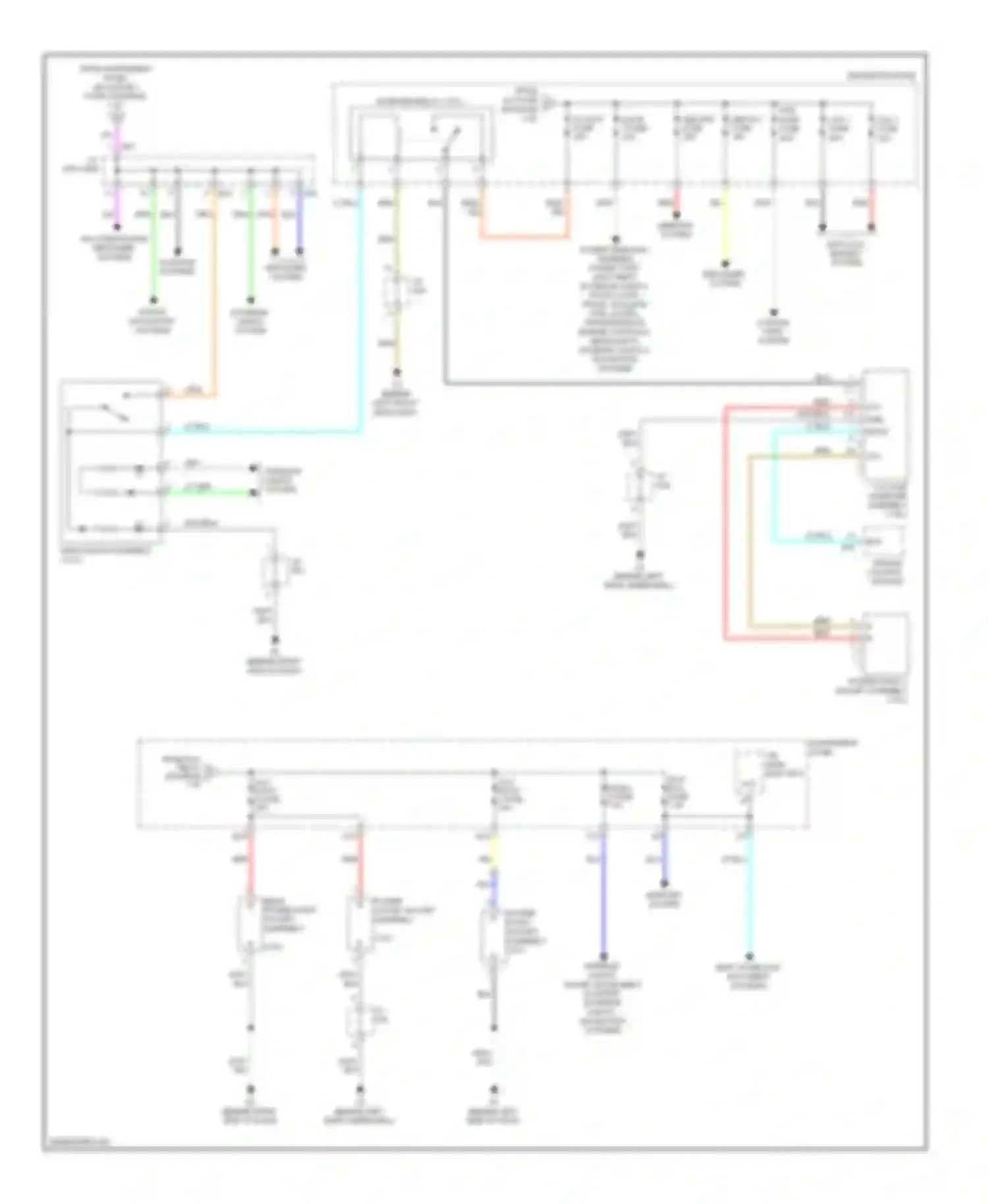 Highlander Toyota II (2007-2010): Power distribution circuit, except hybrid (3 of 3)