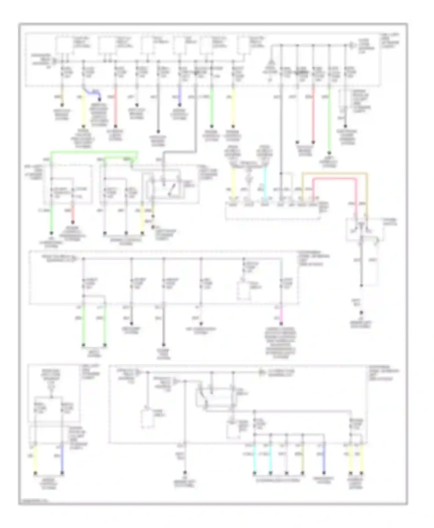 Highlander Toyota II (2007-2010): Power distribution circuit, hybrid (2 of 3)