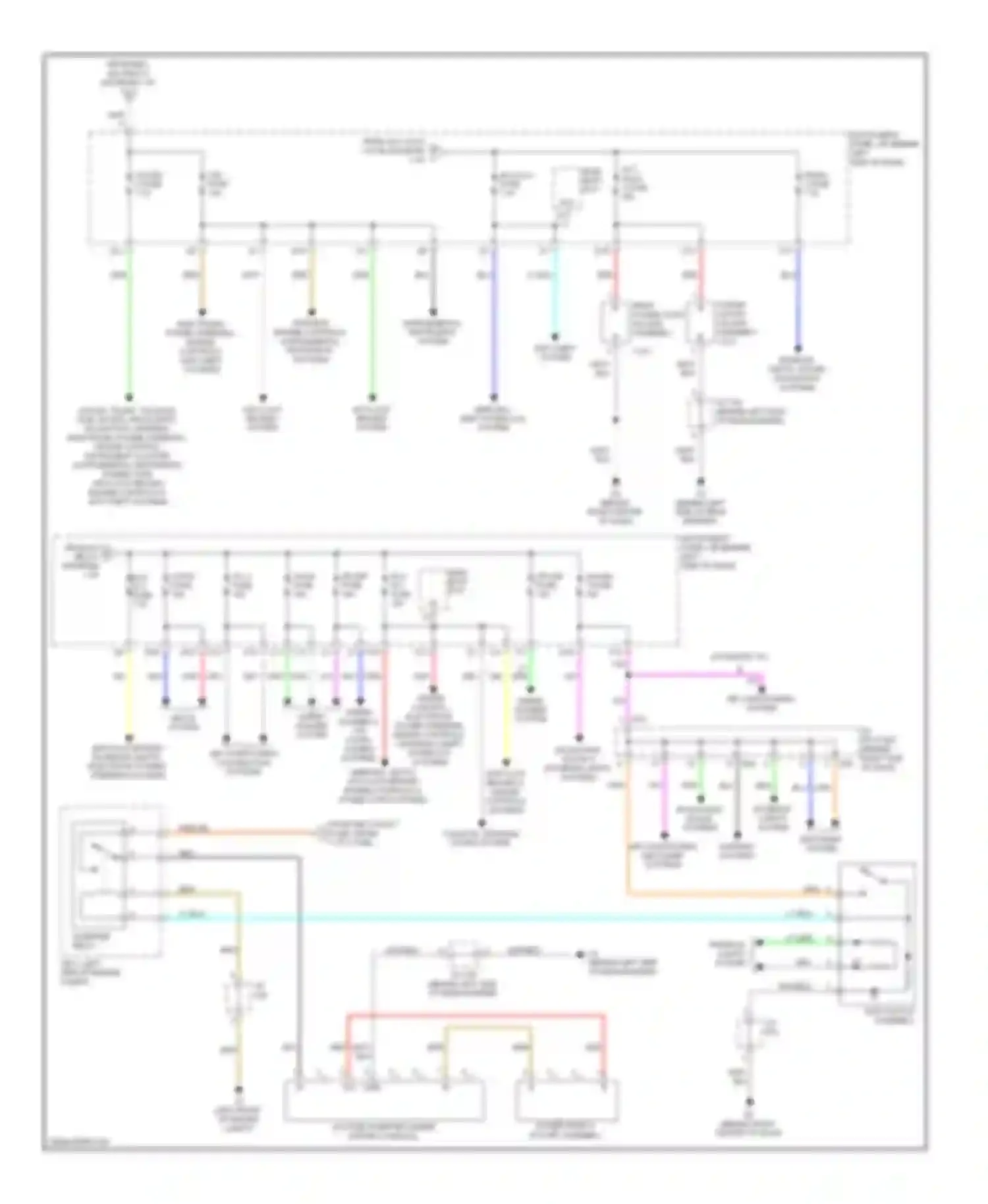 Highlander Toyota II (2007-2010): Power distribution circuit, hybrid (3 of 3)