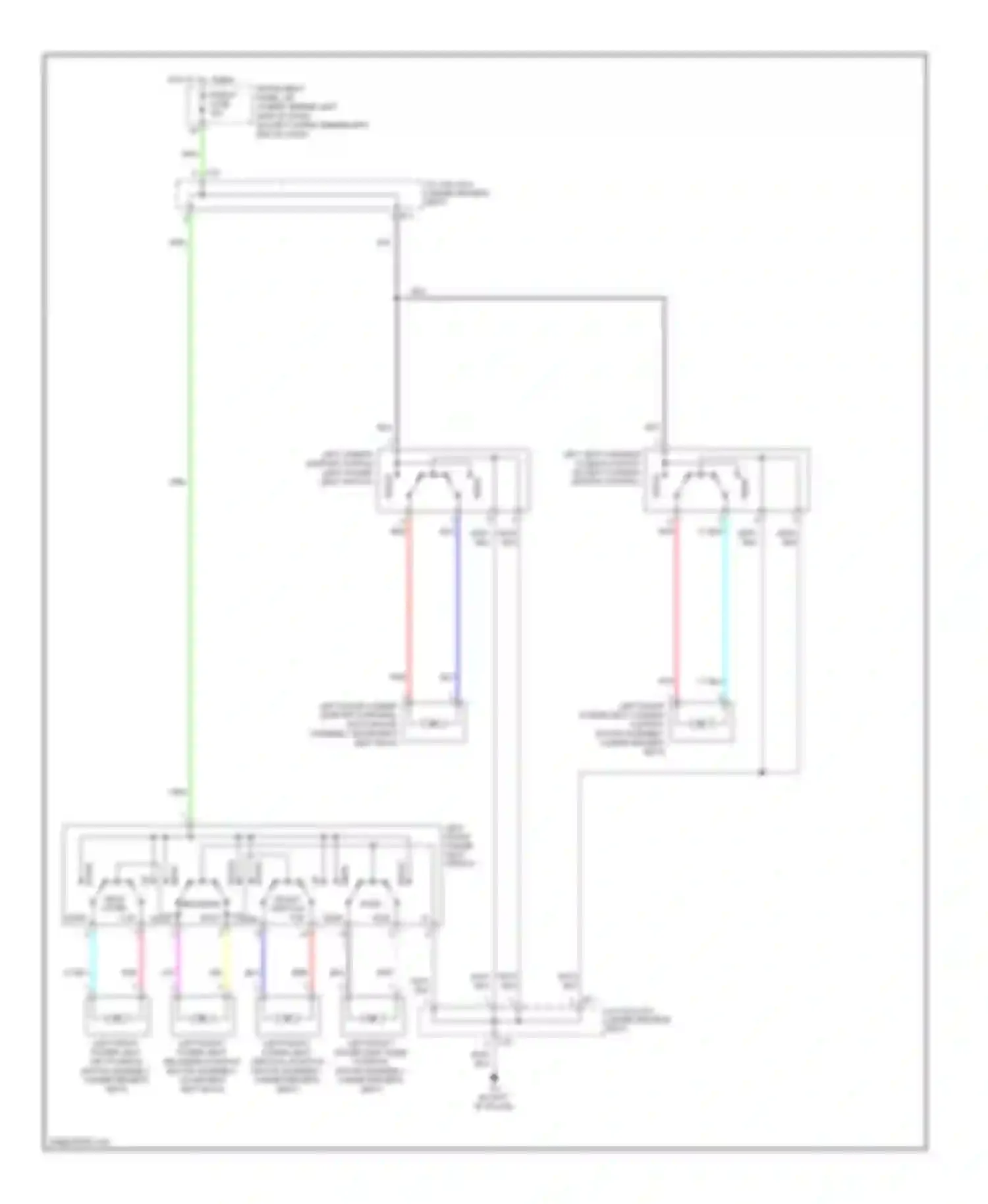 Highlander Toyota II (2007-2010): Driver power seat circuit