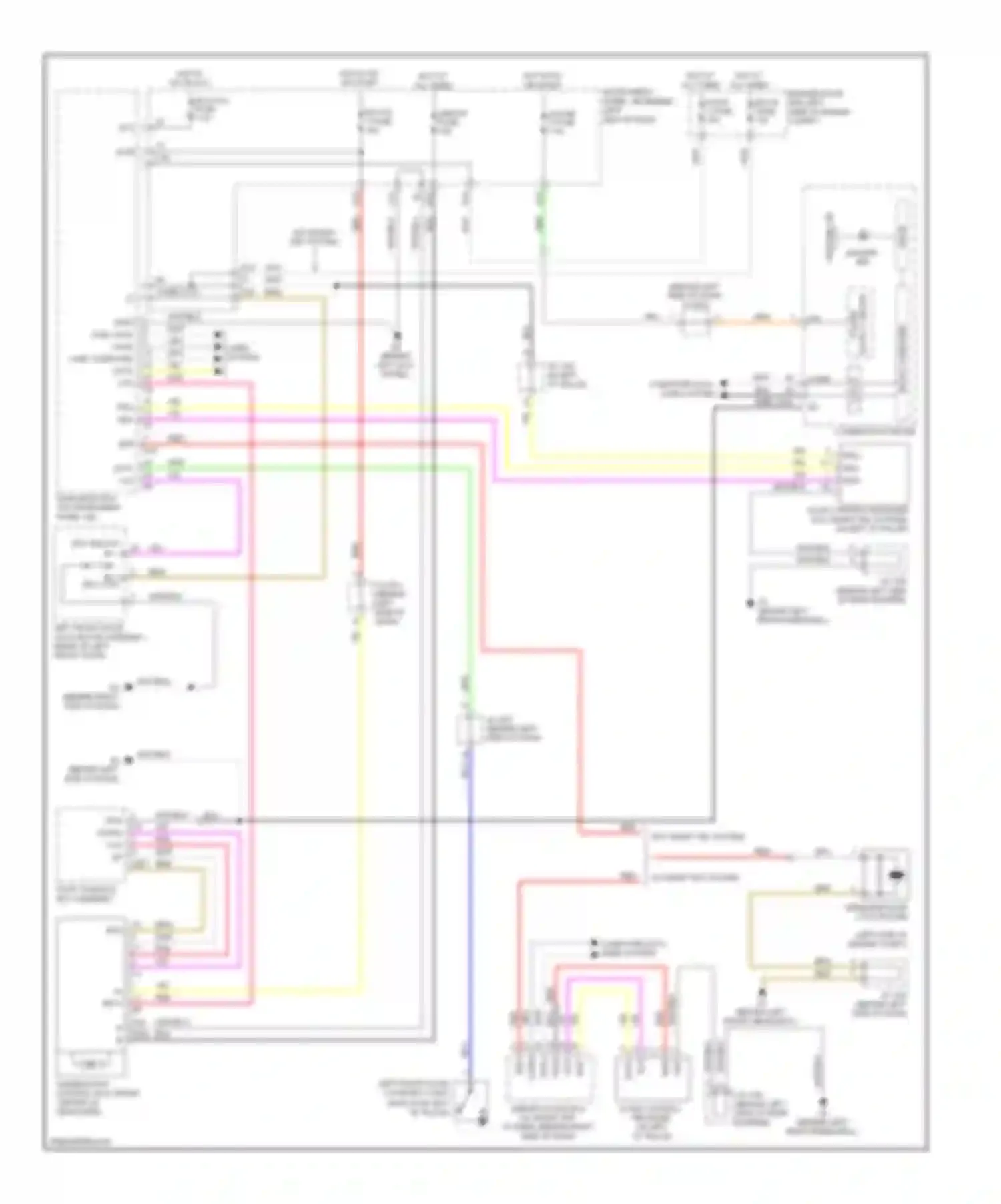 Highlander Toyota II (2007-2010): Power top/sunroof circuit, except hybrid