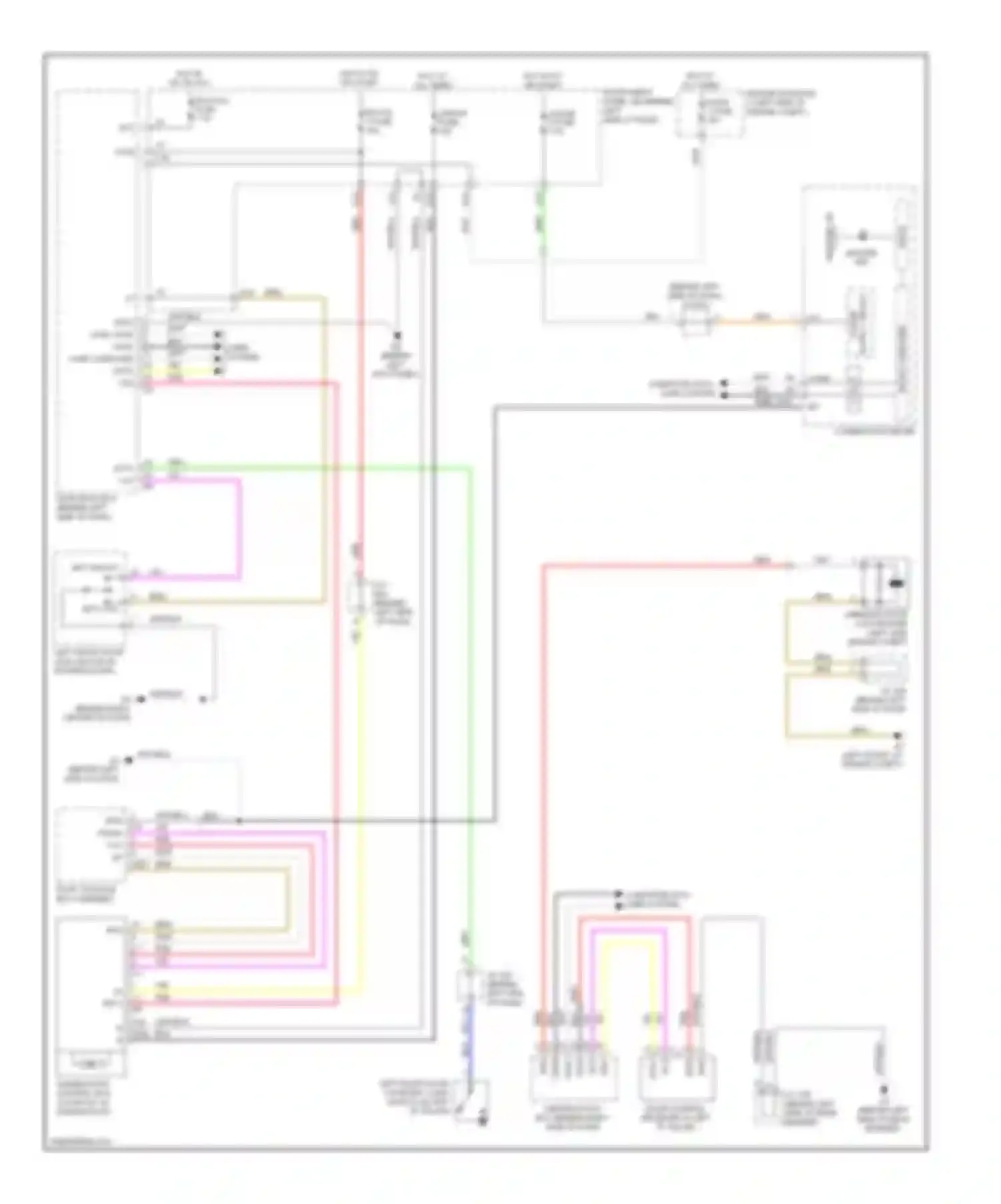 Highlander Toyota II (2007-2010): Power top/sunroof circuit, hybrid