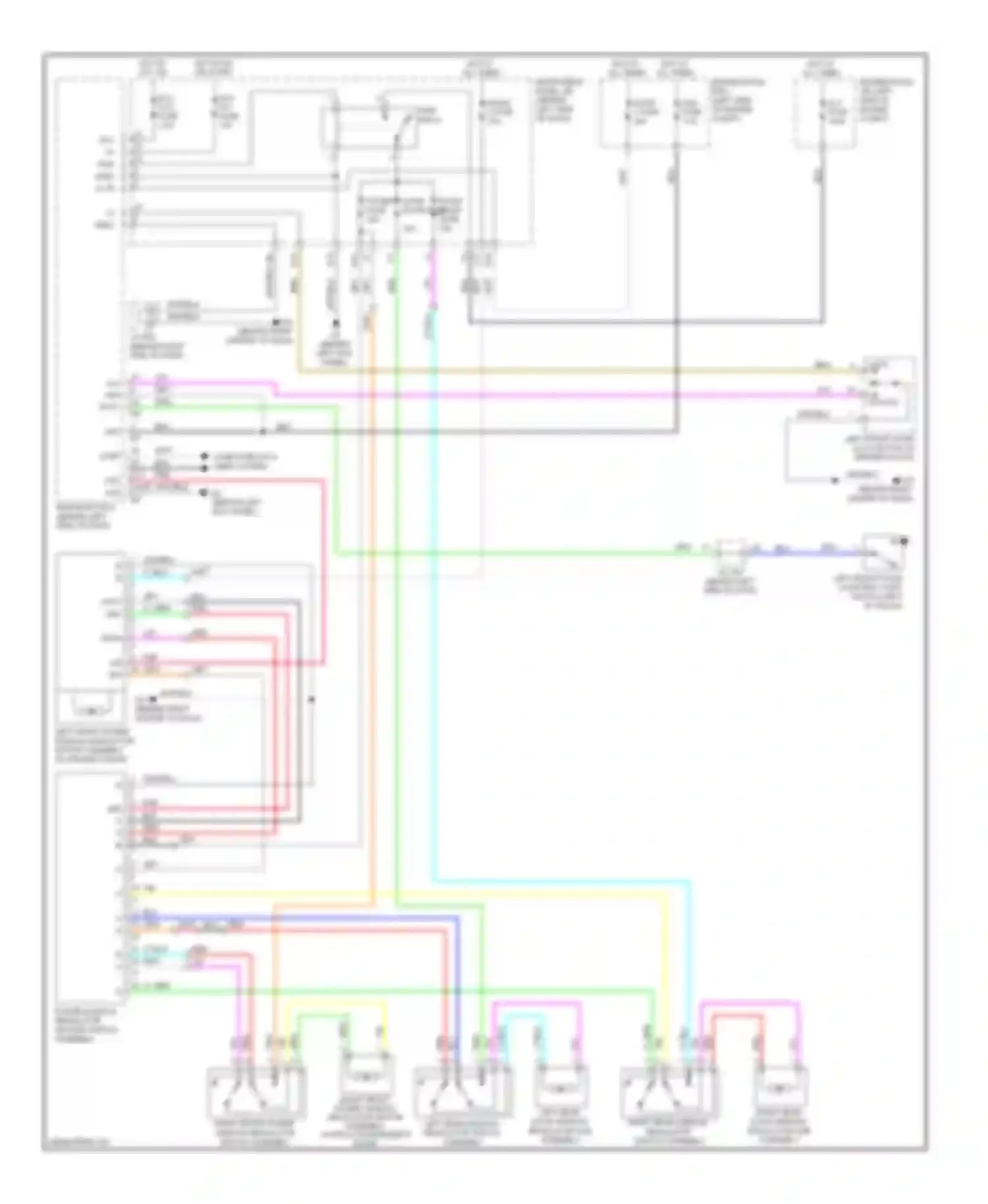 Highlander Toyota II (2007-2010): Power windows circuit, hybrid