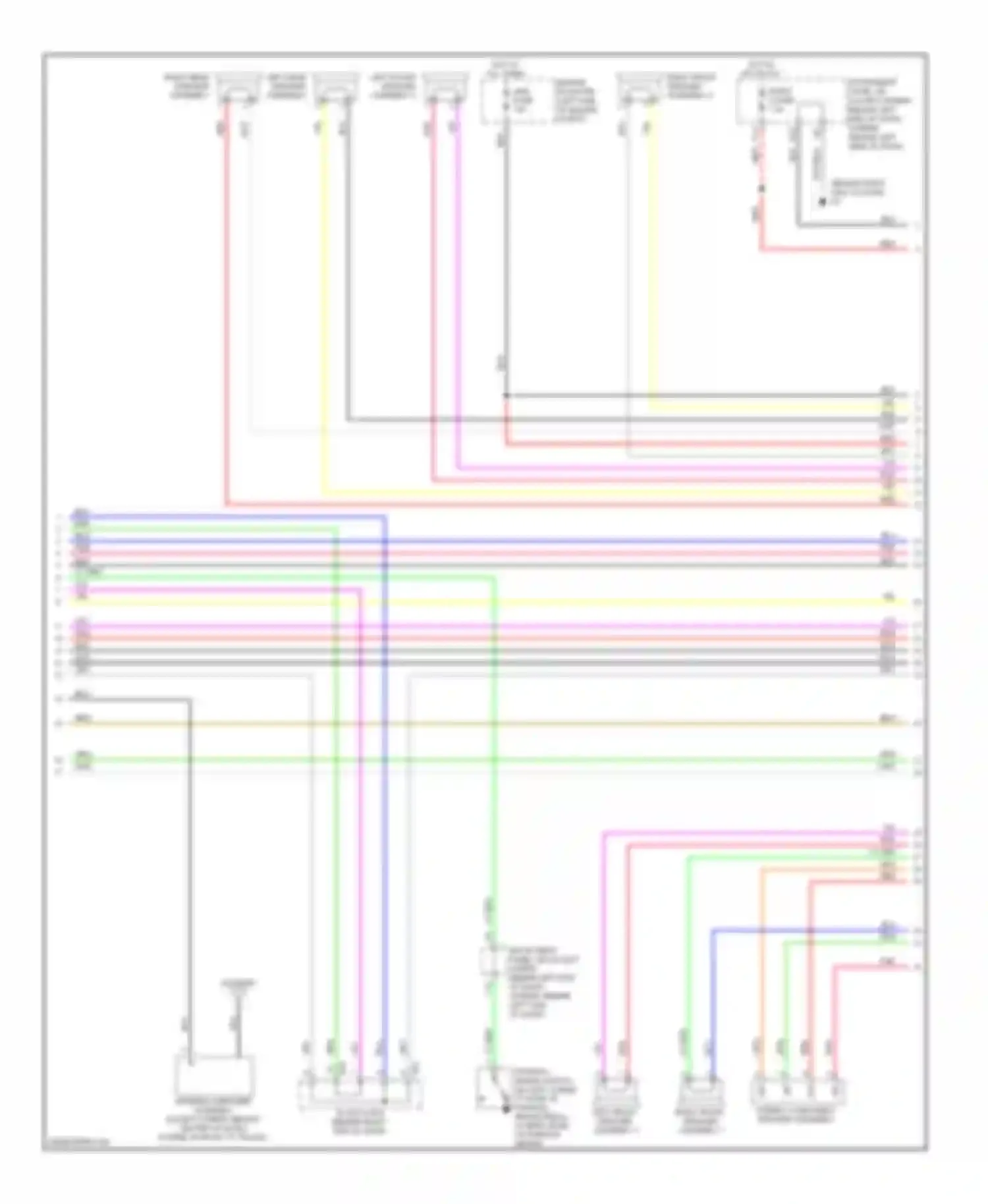 Highlander Toyota II (2007-2010): Radio circuit, with jbl with navigation (2 of 3)