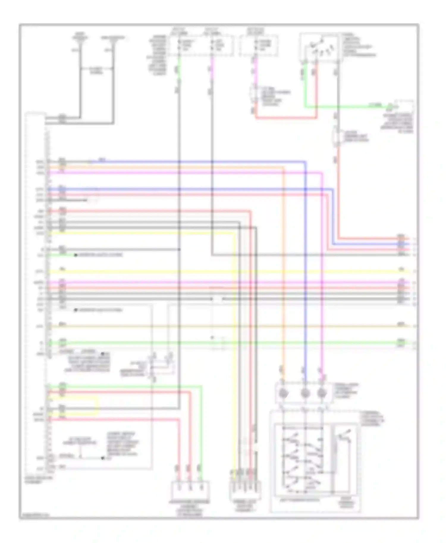 Highlander Toyota II (2007-2010): Radio circuit, with jbl without navigation (1 of 3)