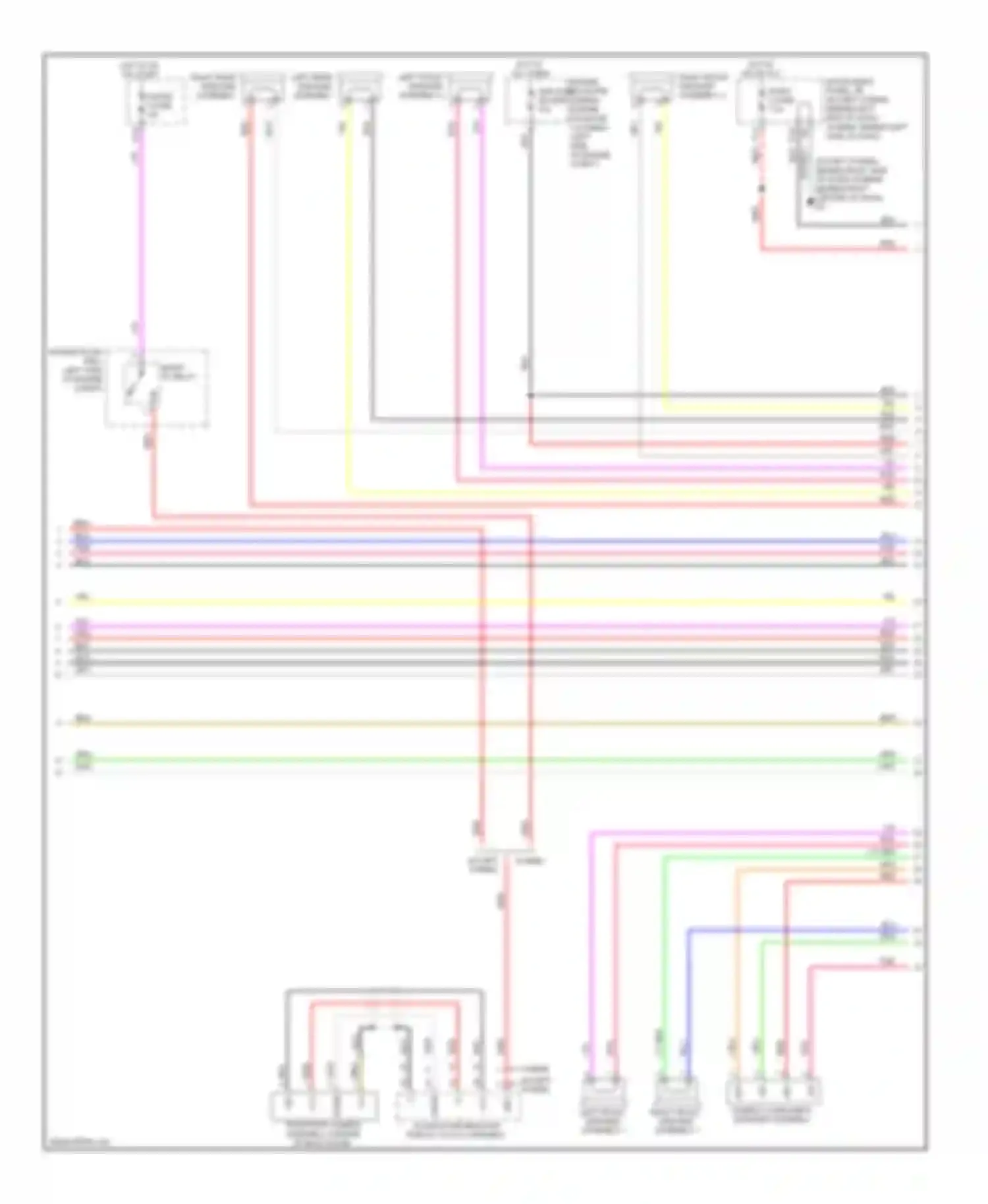Highlander Toyota II (2007-2010): Radio circuit, with jbl without navigation (2 of 3)