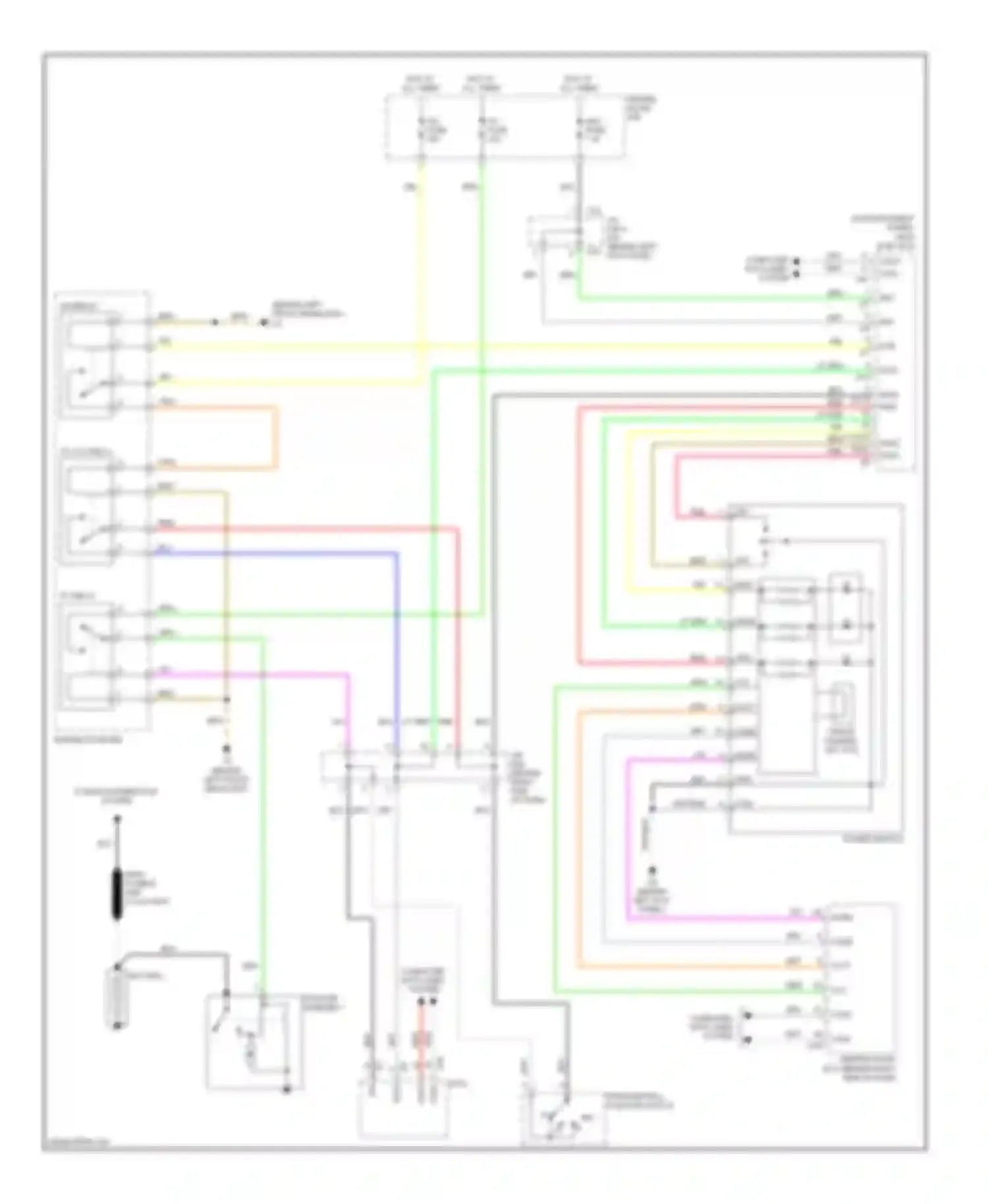 Highlander Toyota II (2007-2010): Starting circuit, with smart key system, except hybrid