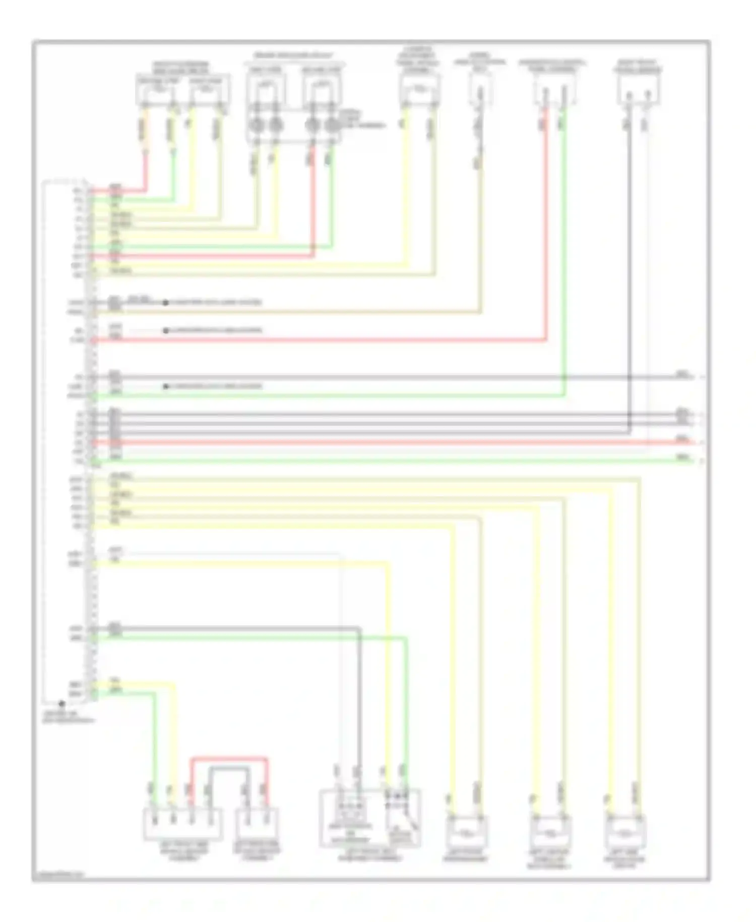 Highlander Toyota II (2007-2010): Supplemental restraints circuit (1 of 3)