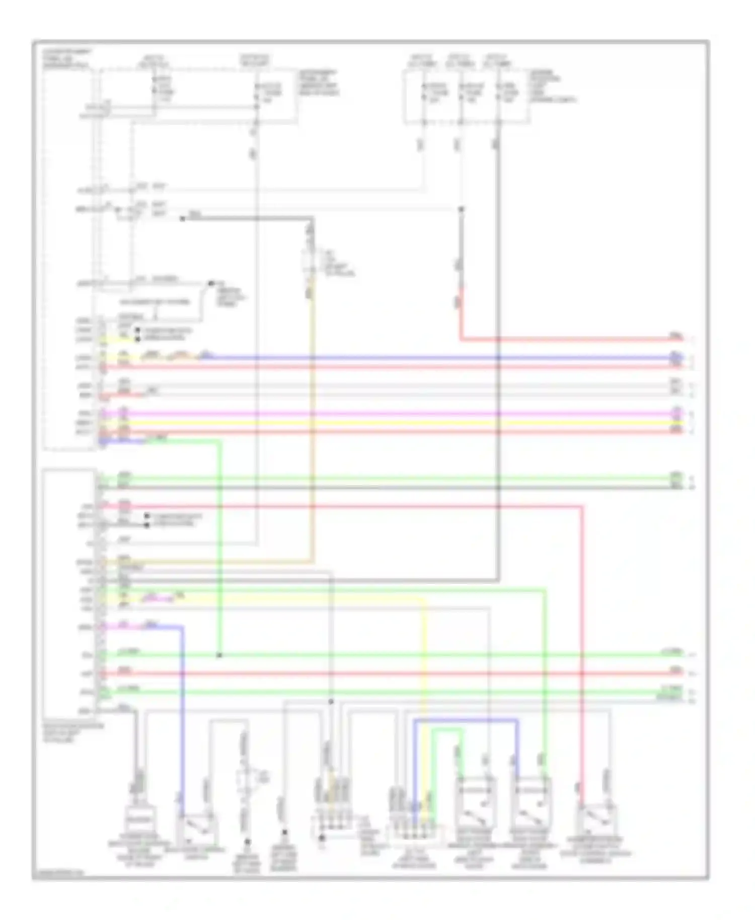 Highlander Toyota II (2007-2010): Back door opener circuit, except hybrid with power back door (1 of 2)