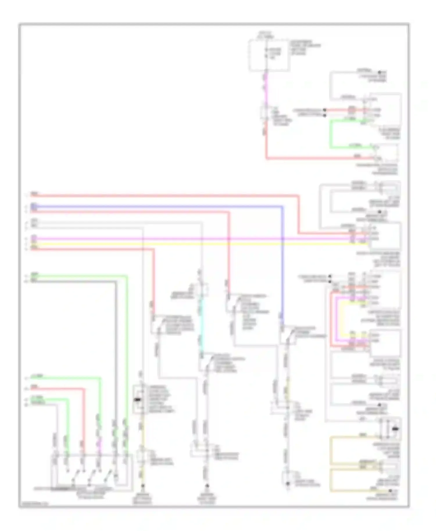 Highlander Toyota II (2007-2010): Back door opener circuit, except hybrid with power back door (2 of 2)