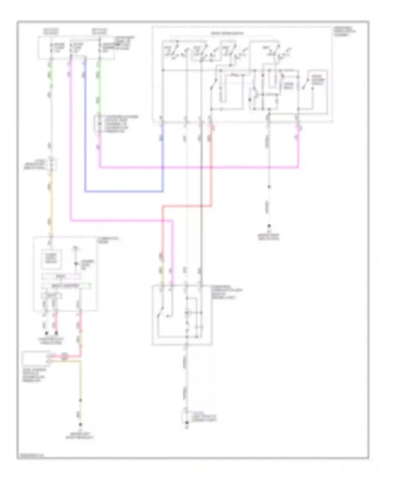 Highlander Toyota II (2007-2010): Front wiper/washer circuit, except hybrid