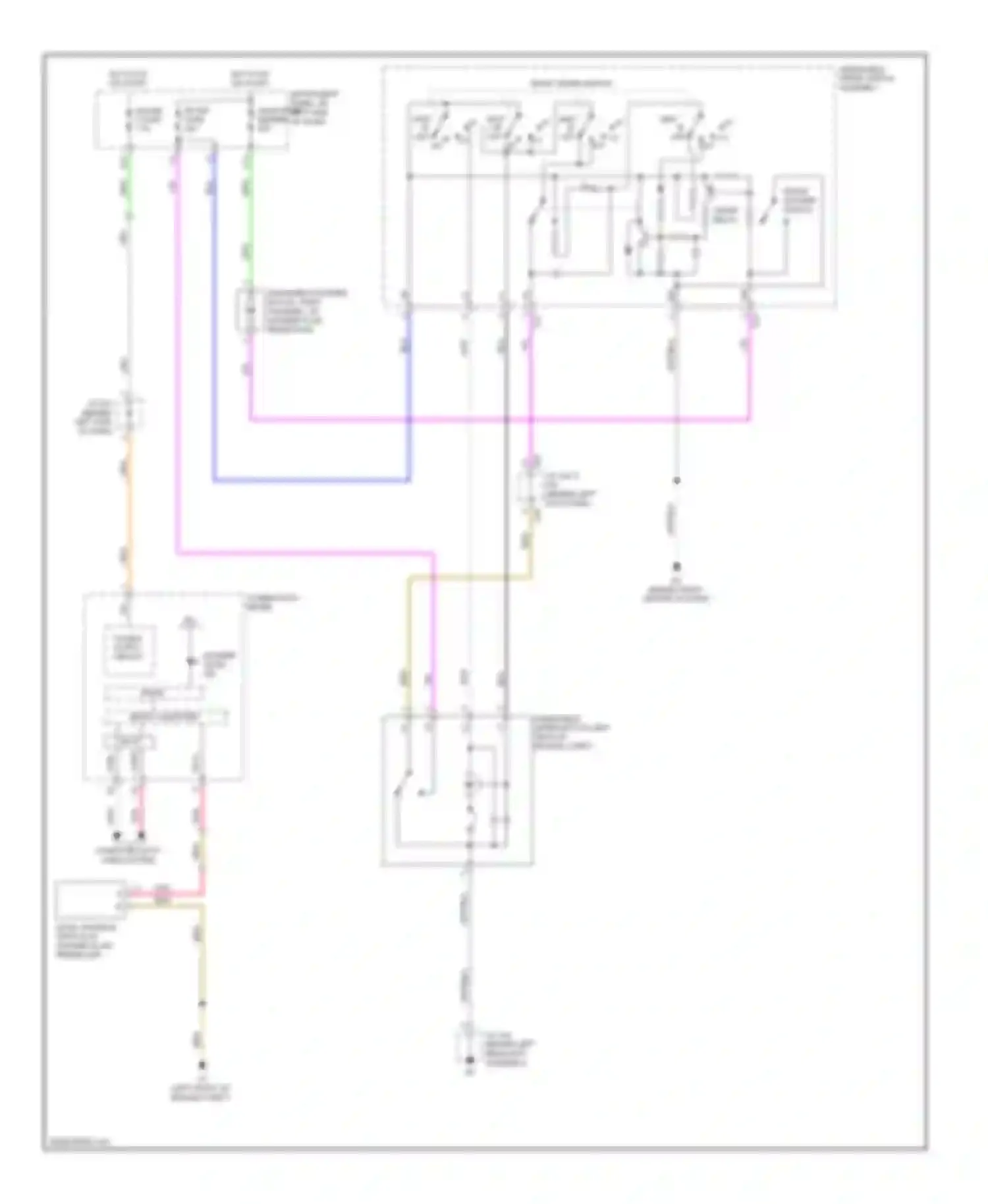 Highlander Toyota II (2007-2010): Front wiper/washer circuit, hybrid