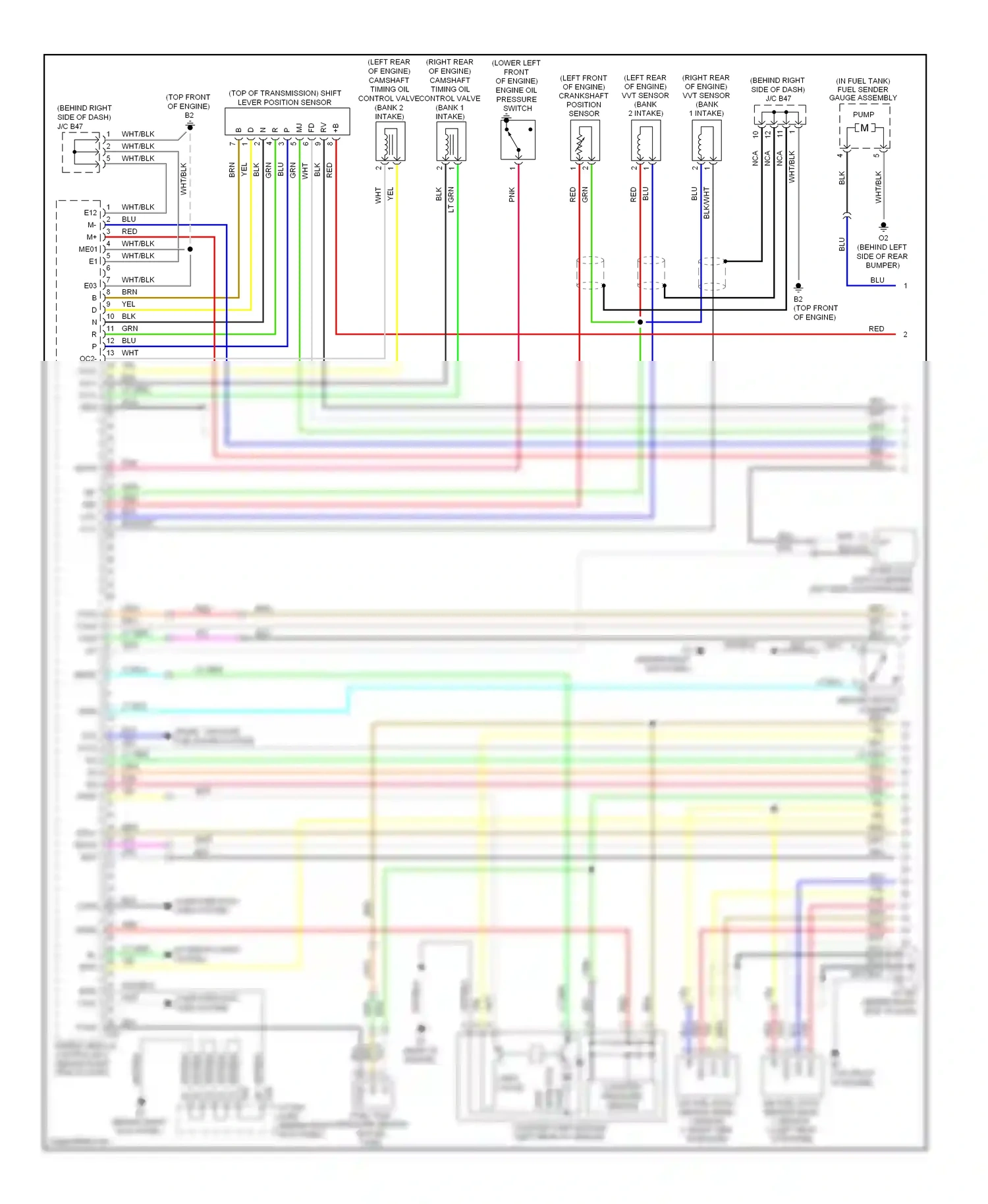 Toyota Highlander II (2007-2010) computer data lines system wiring diagram  (20 of 76)