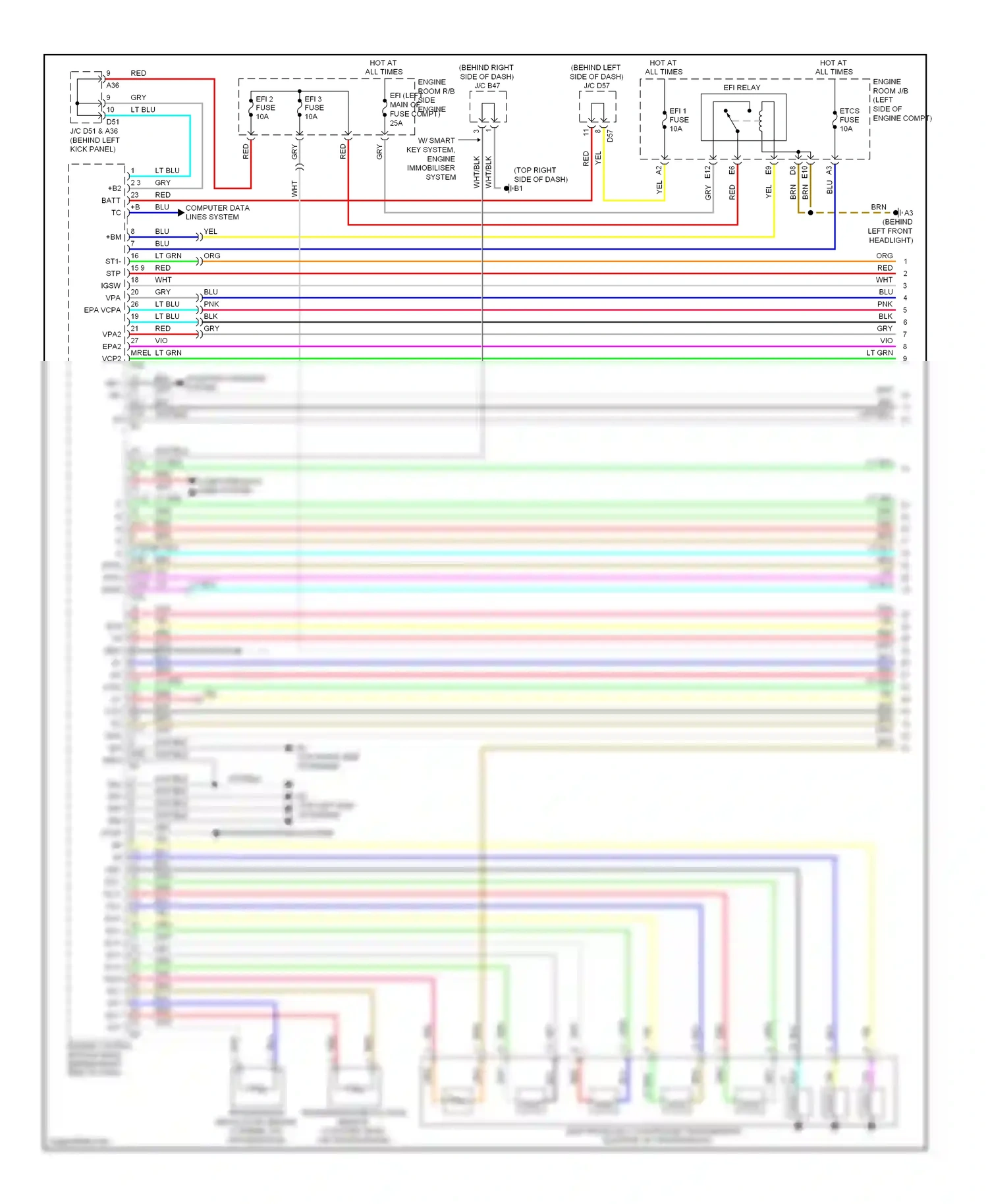Toyota Highlander II (2007-2010) computer data lines system wiring diagram  (60 of 76)