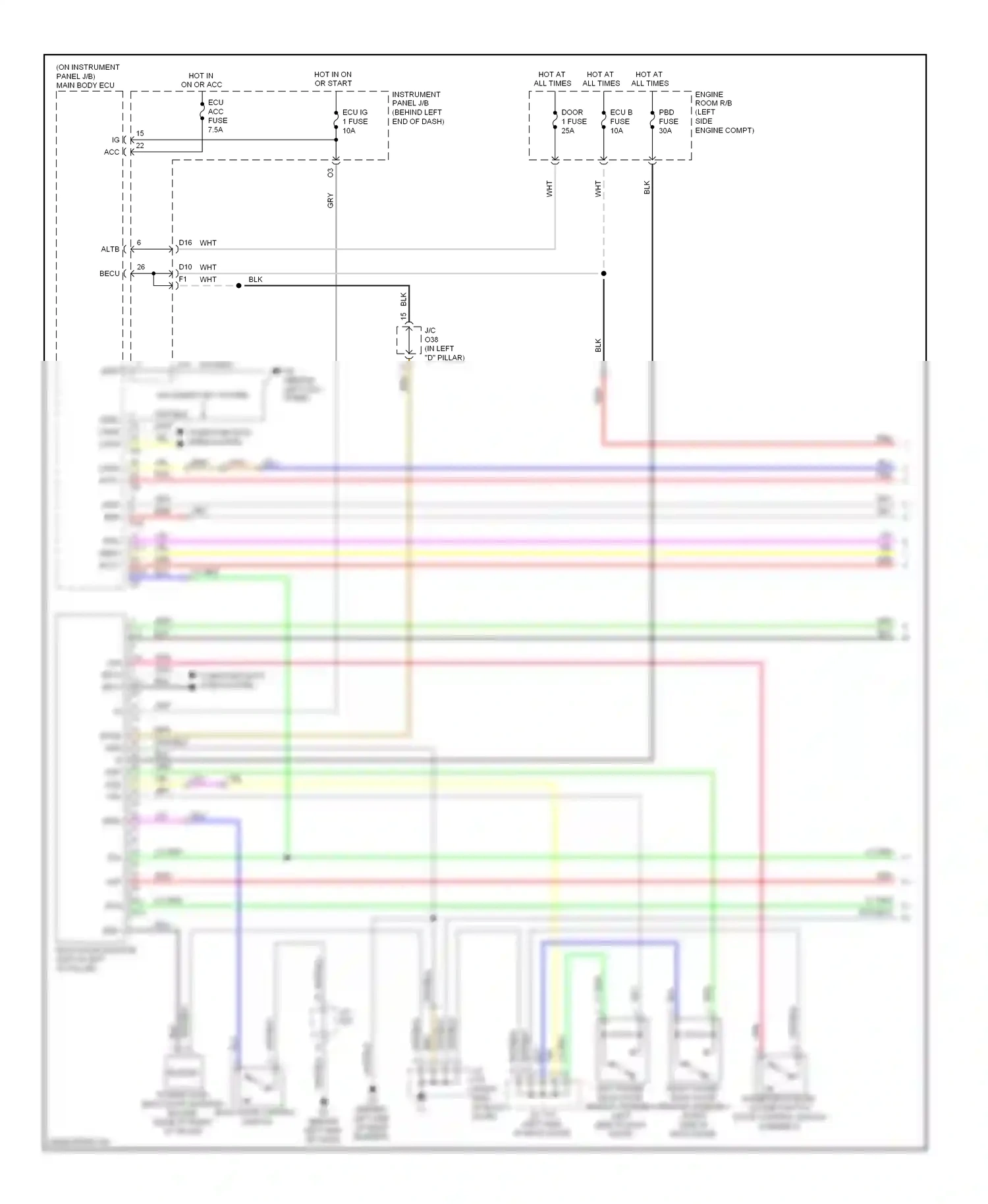Toyota Highlander II (2007-2010) computer data lines system wiring diagram  (62 of 76)