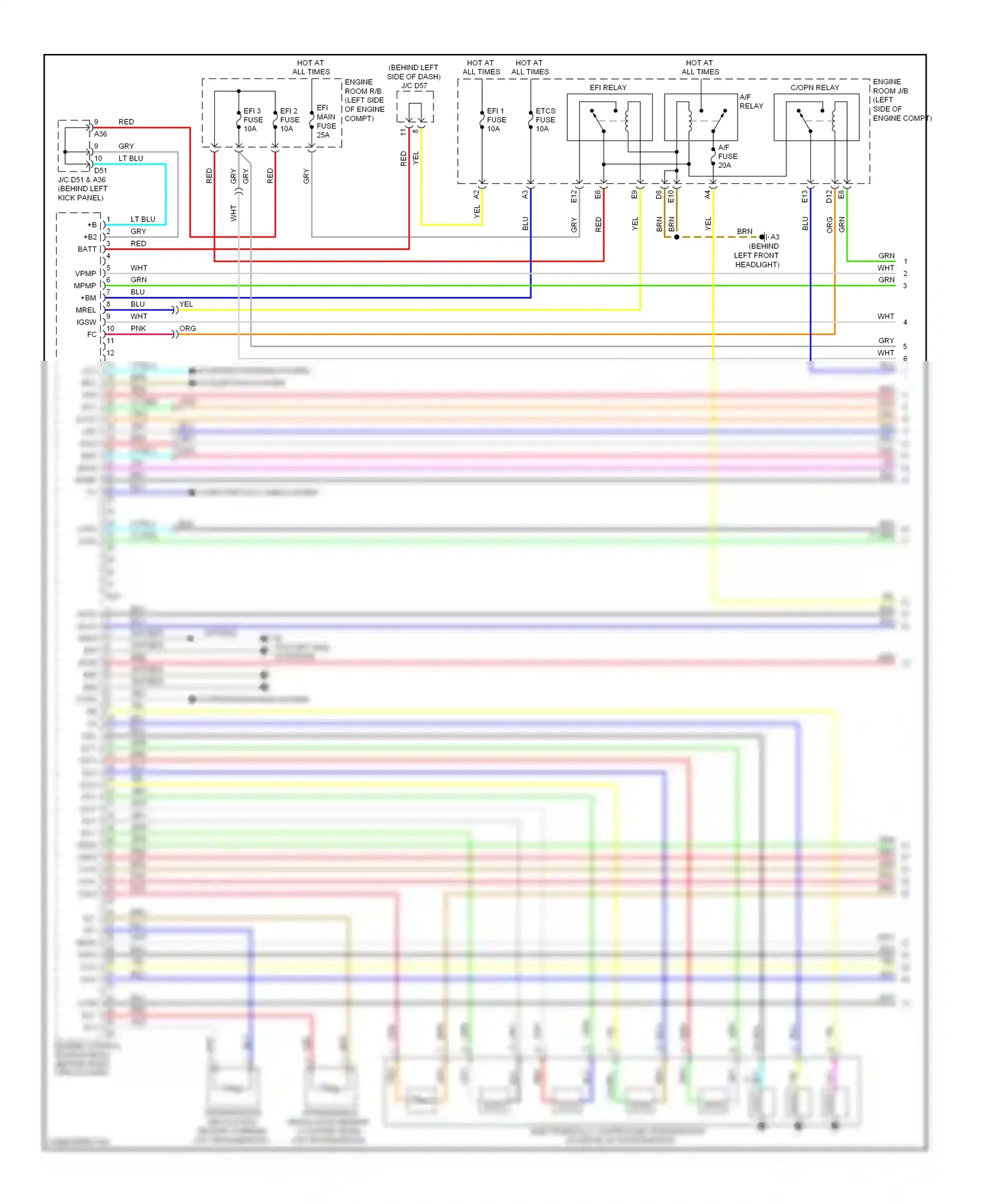 Toyota Highlander II (2007-2010) computer data lines system wiring diagram  (29 of 76)