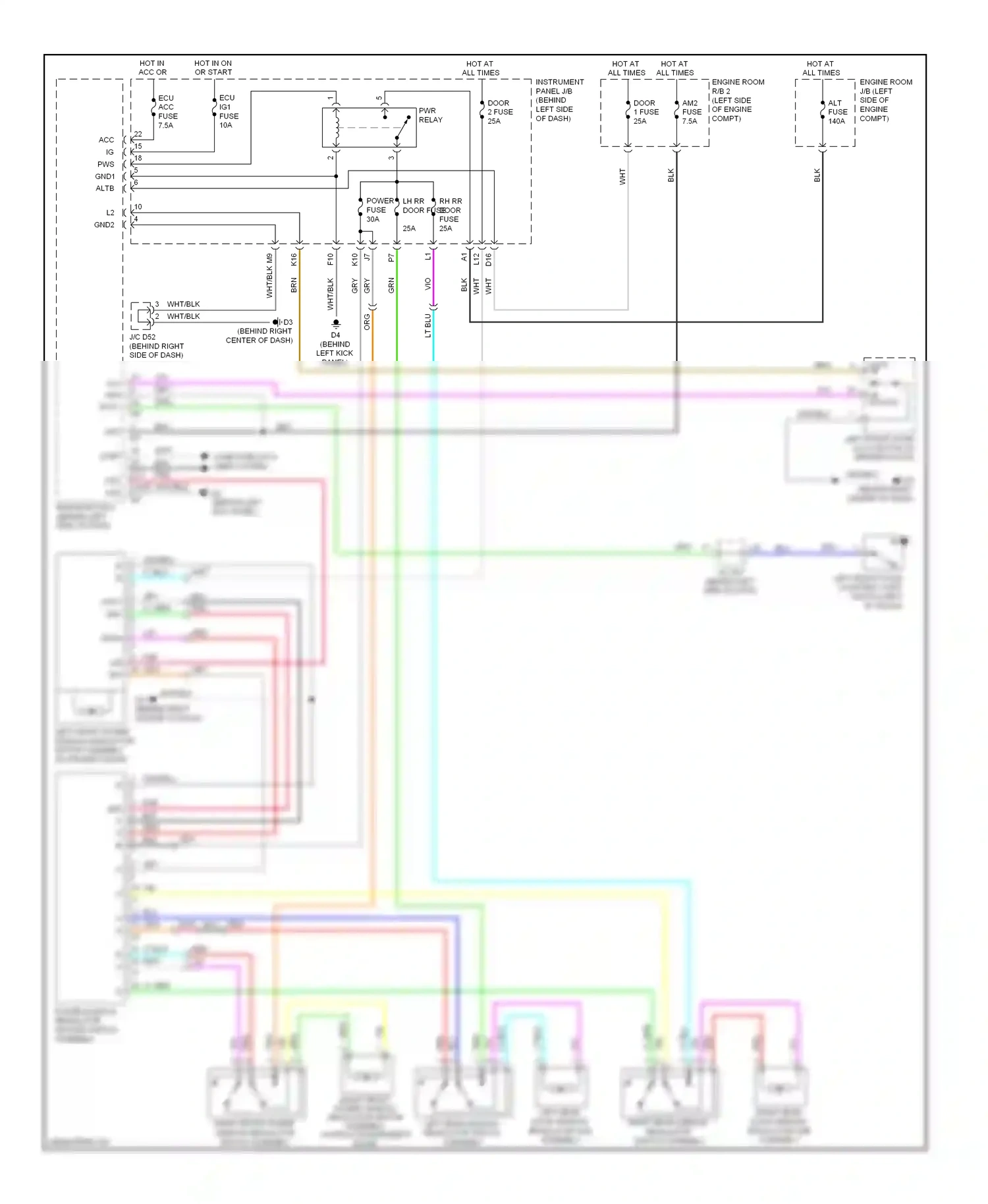 Toyota Highlander II (2007-2010) computer data lines system wiring diagram  (54 of 76)