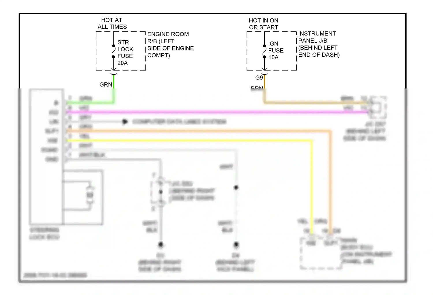 Toyota Highlander II (2007-2010) computer data lines system wiring diagram  (56 of 76)
