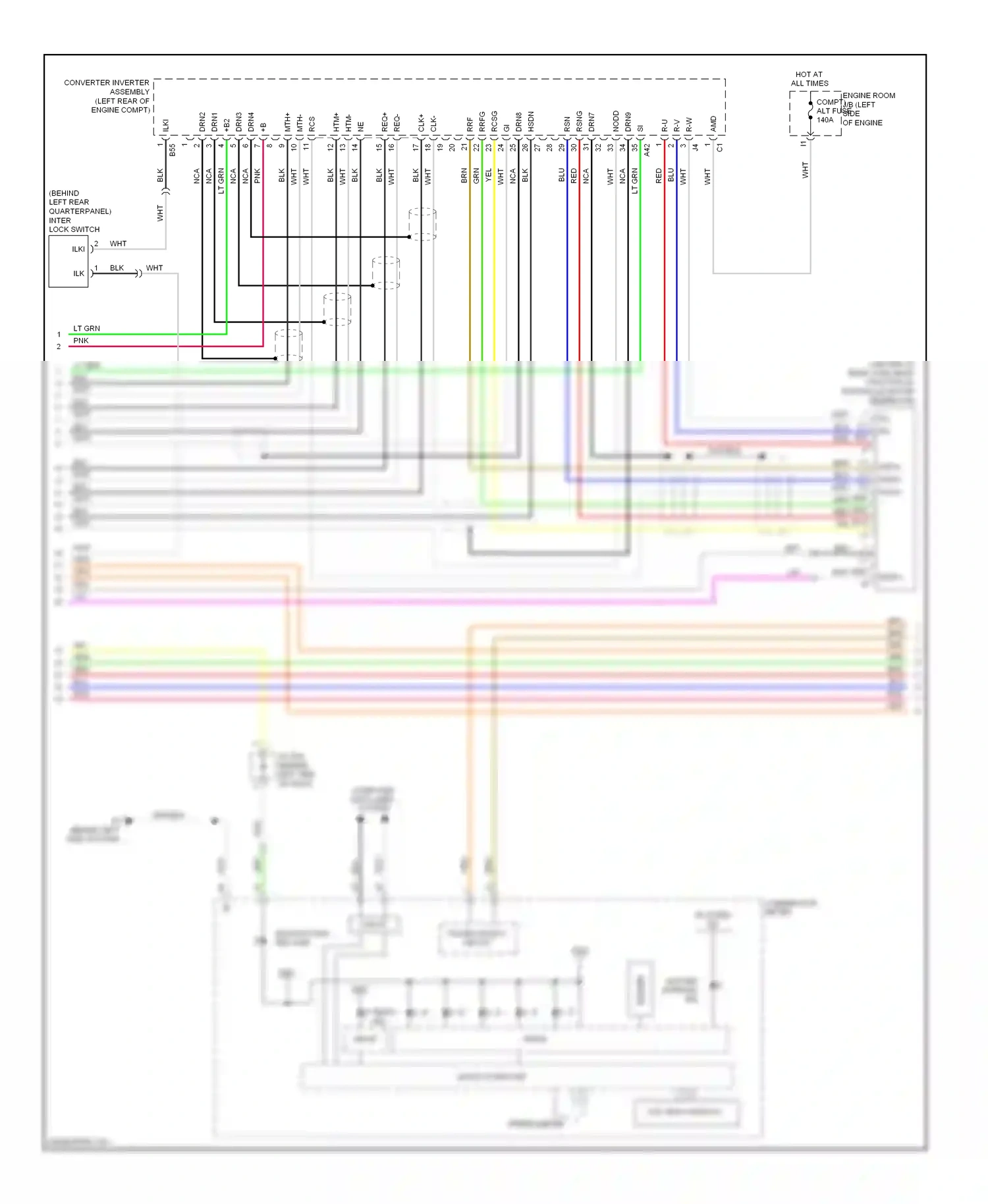 Toyota Highlander II (2007-2010) computer data lines system wiring diagram  (70 of 76)