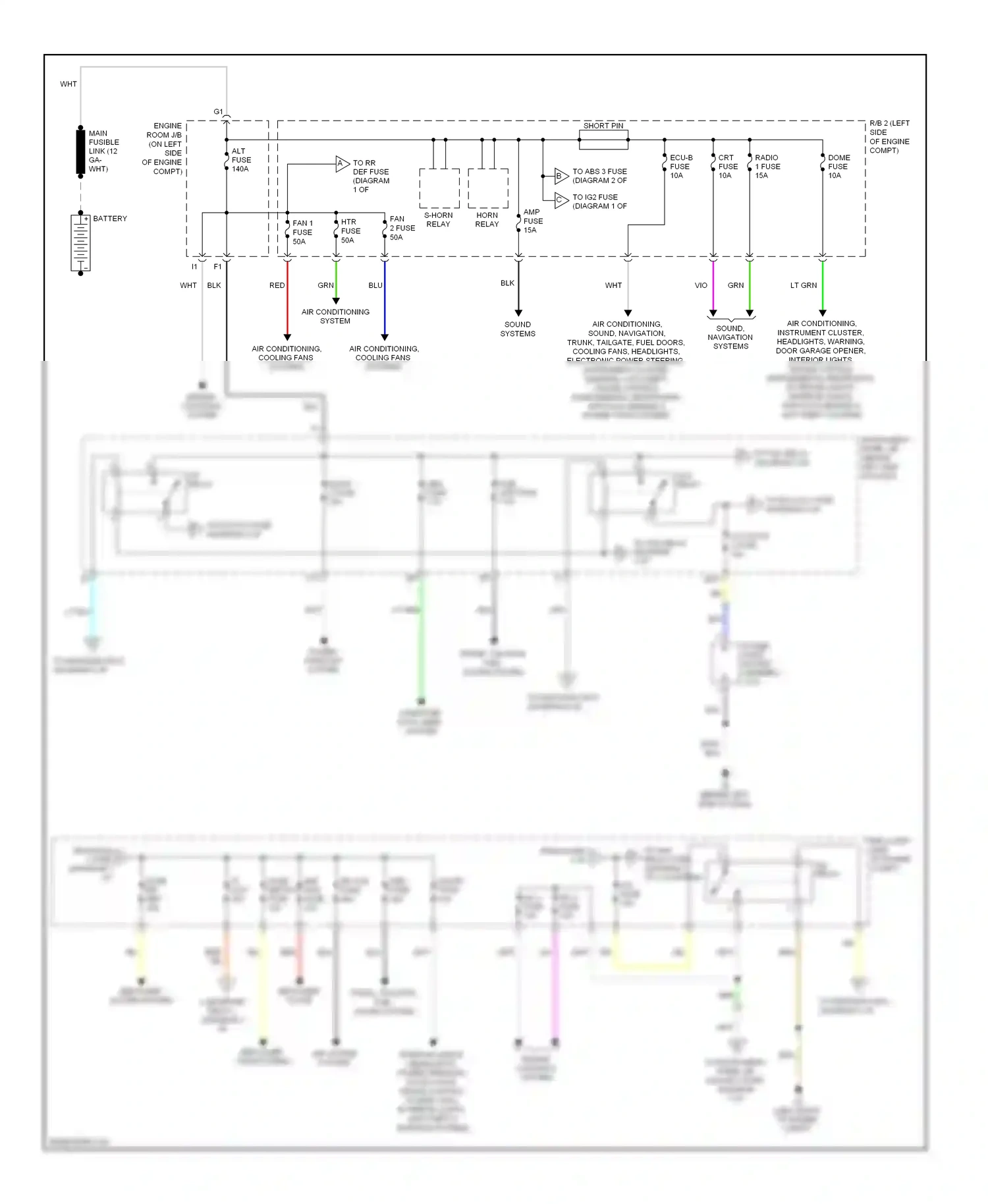Toyota Highlander II (2007-2010) engine controls system wiring diagram  (7 of 8)