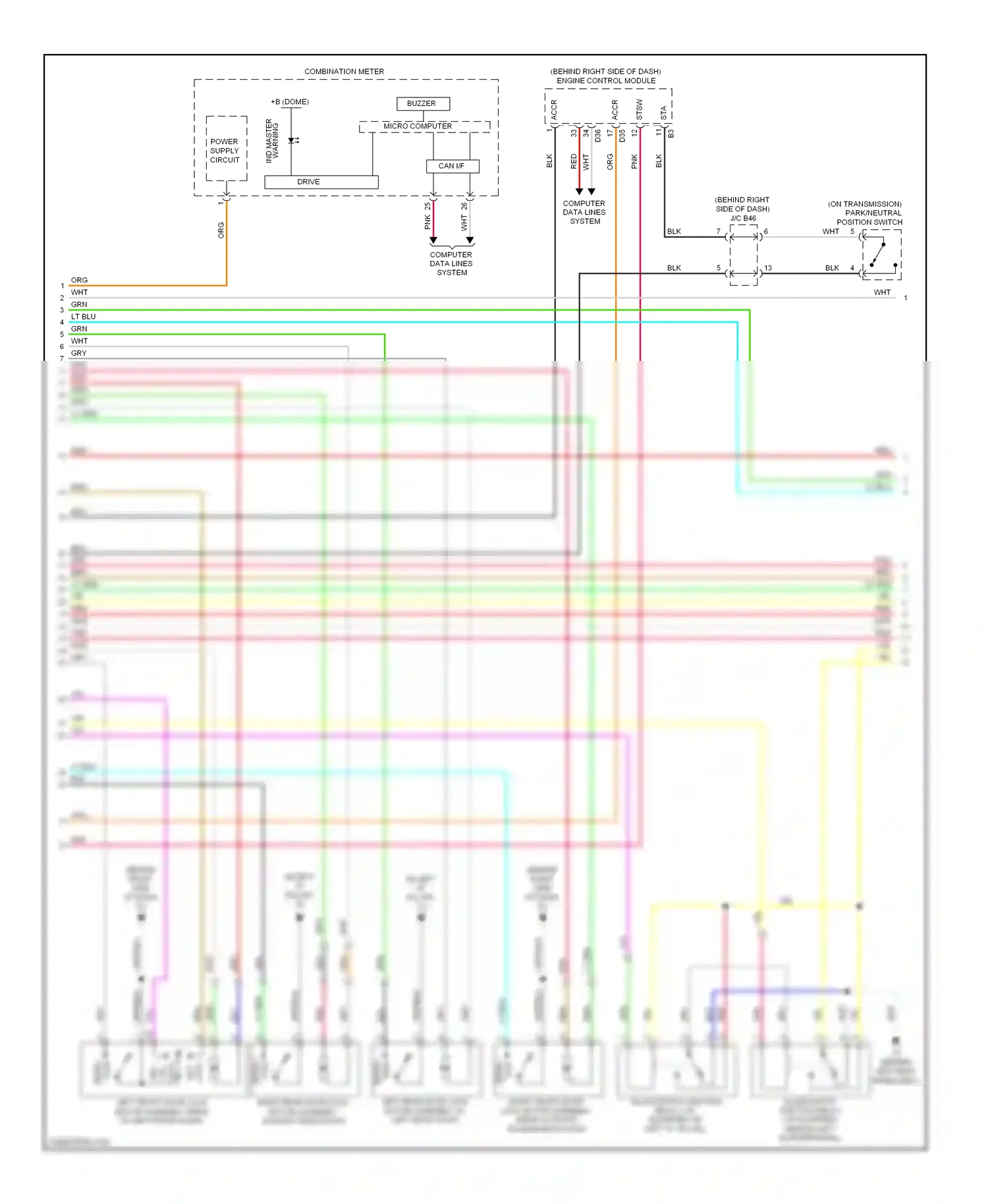 Toyota Highlander II (2007-2010) micro computer wiring diagram  (6 of 32)