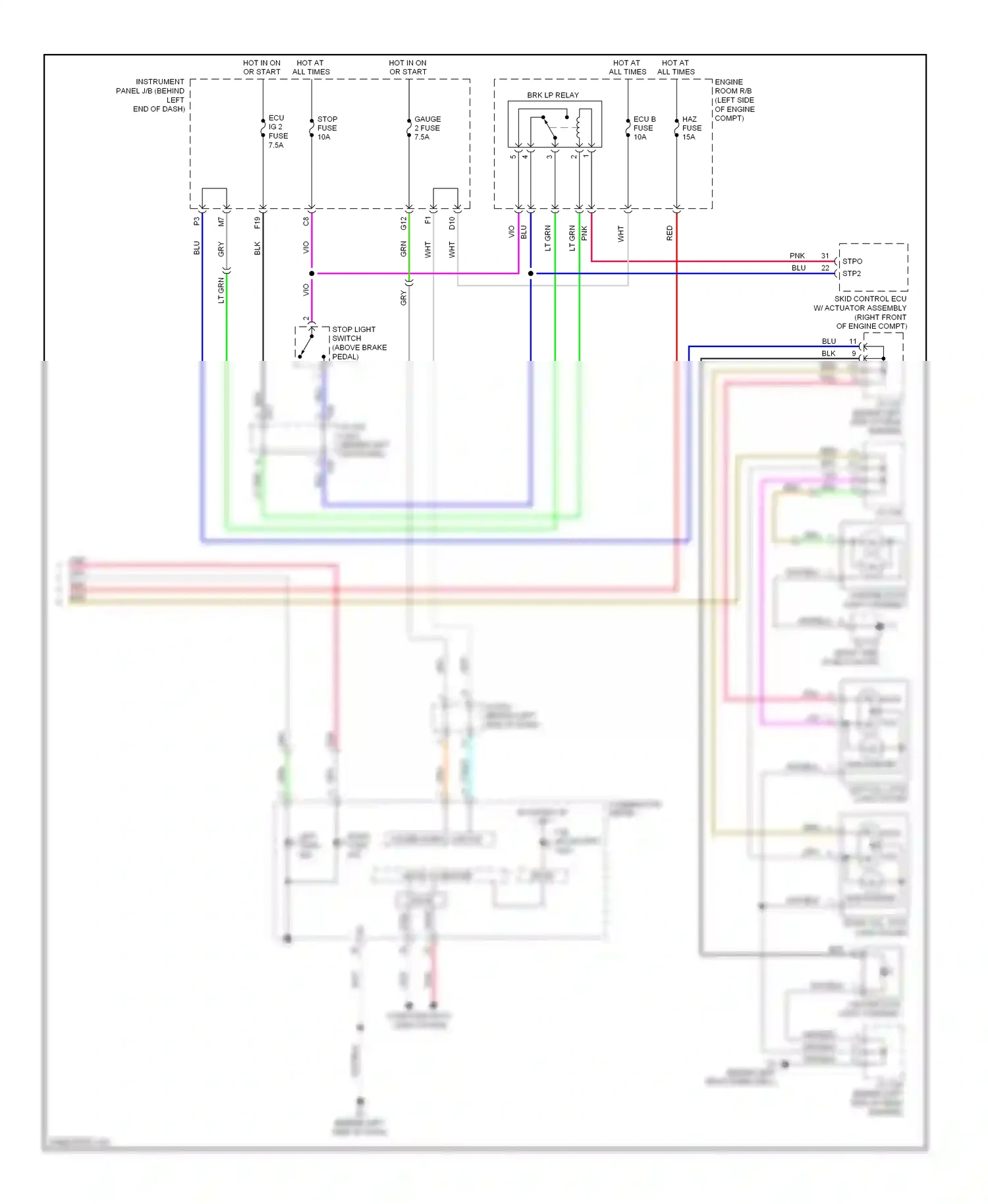 Toyota Highlander II (2007-2010) micro computer wiring diagram  (11 of 32)